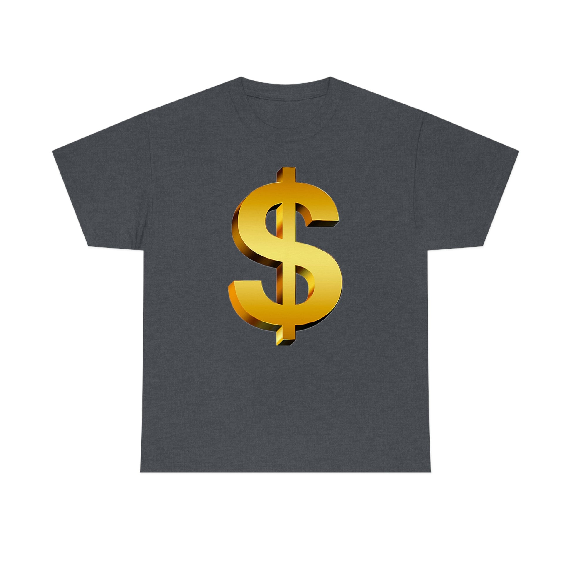 Bling Money Cash My Money Folds Unisex Heavy Cotton Tee Bills cash currency bucks coin funds gold dollar C-note big shot deep pocket