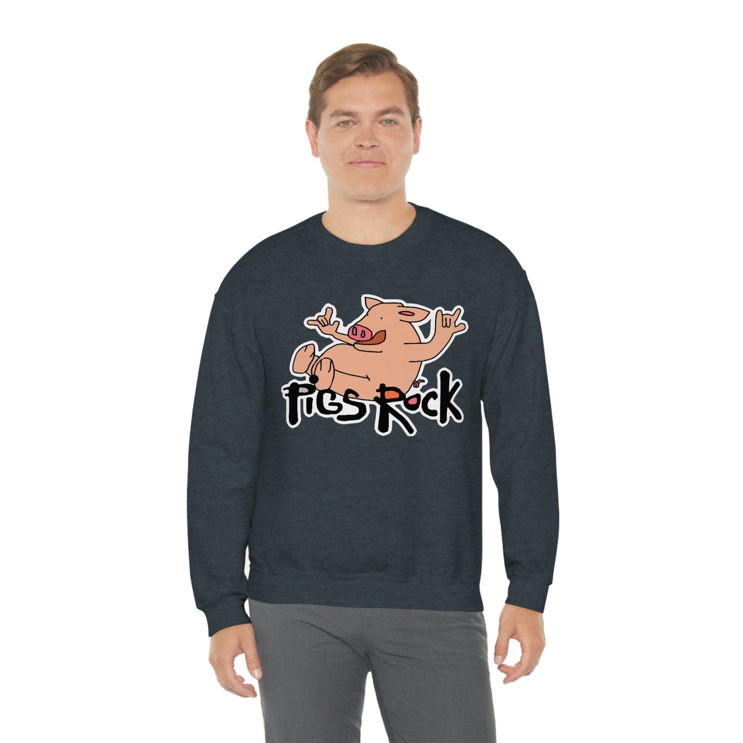 Pigs Rock Unisex Heavy Blend Crewneck Sweatshirt