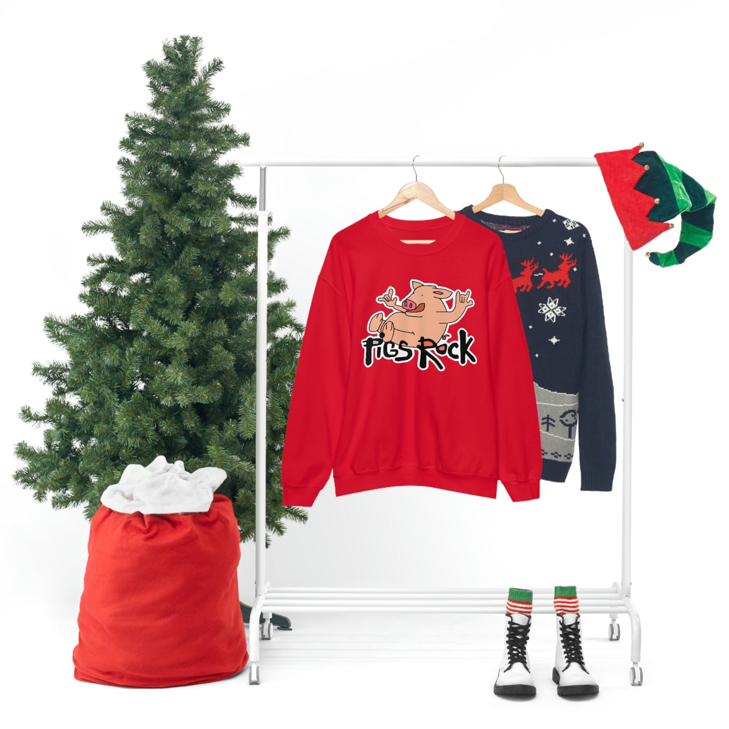 Pigs Rock Unisex Heavy Blend Crewneck Sweatshirt