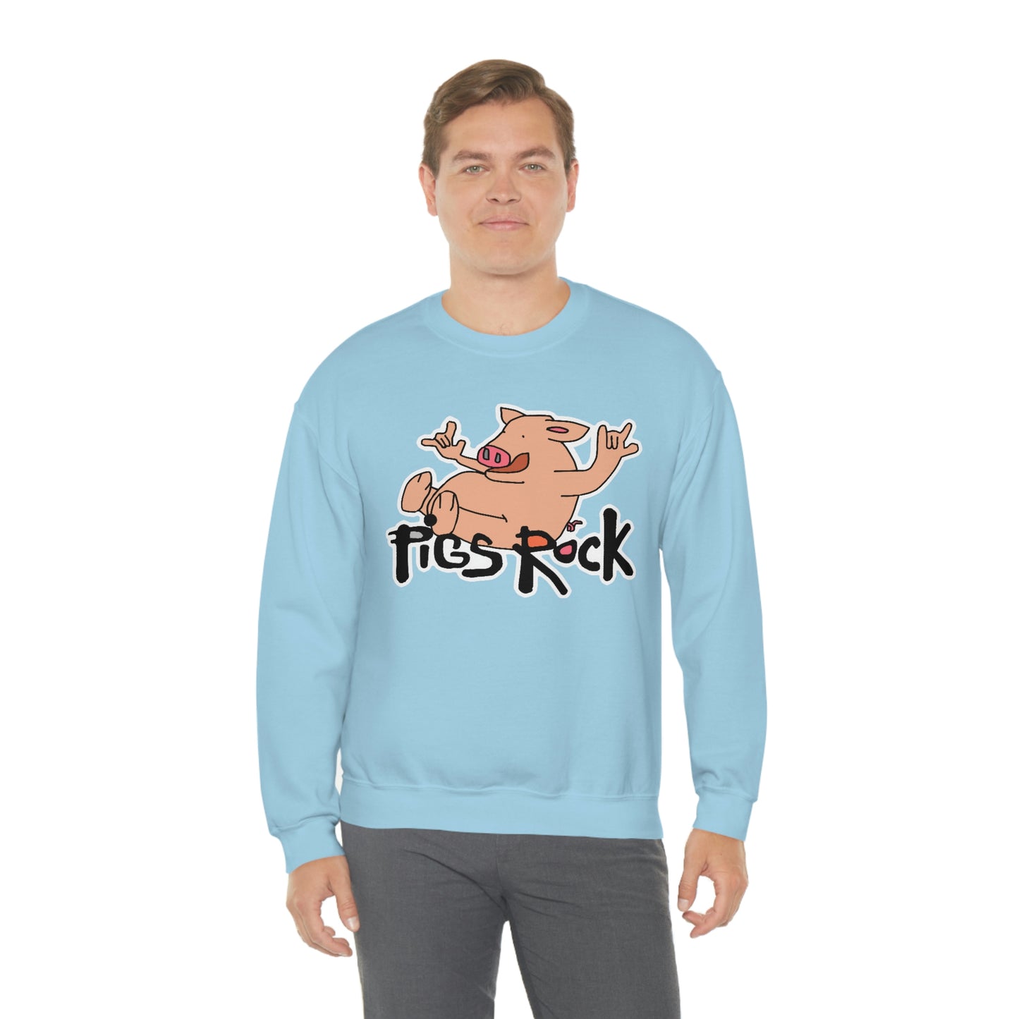 Pigs Rock Unisex Heavy Blend Crewneck Sweatshirt