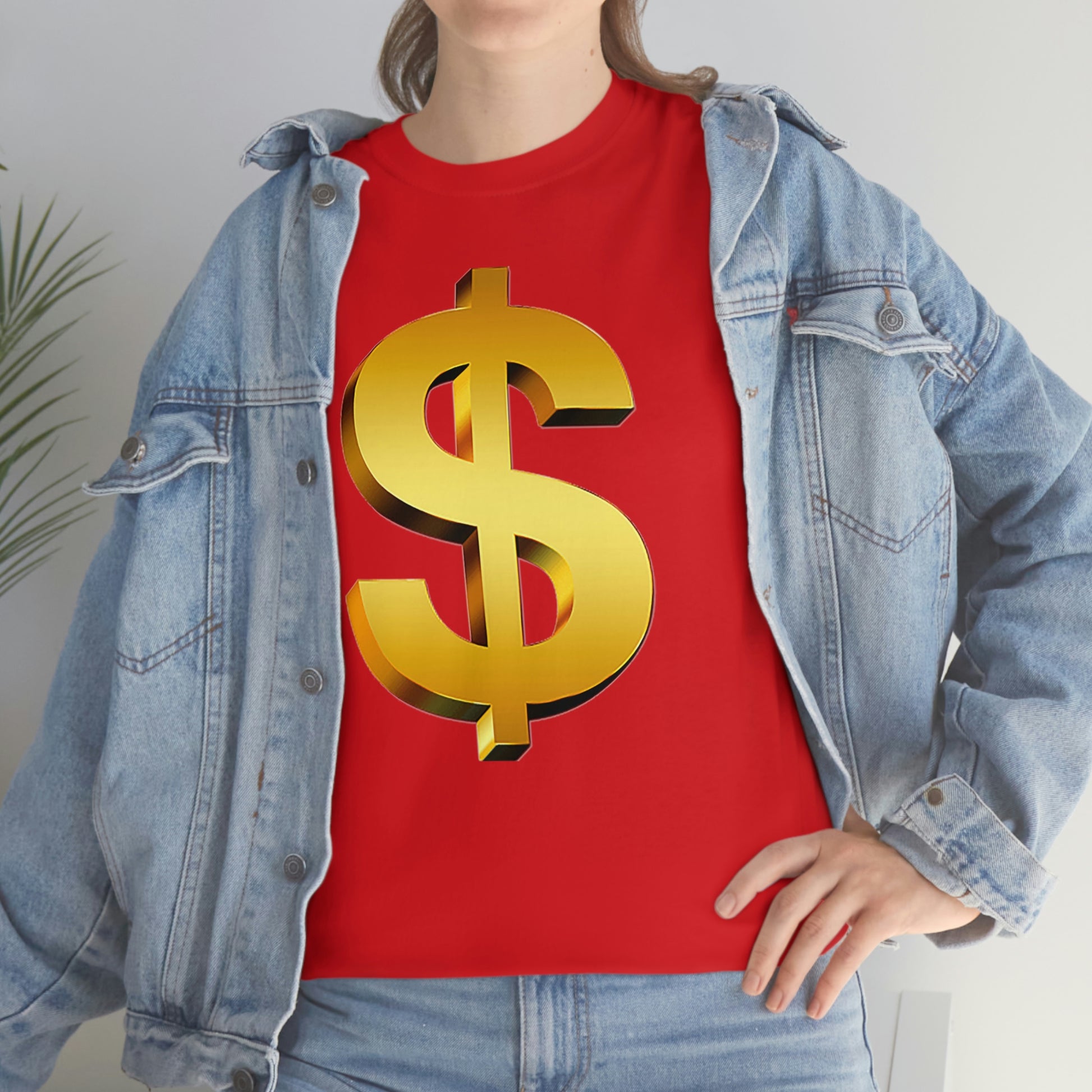 Bling Money Cash My Money Folds Unisex Heavy Cotton Tee Bills cash currency bucks coin funds gold dollar C-note big shot deep pocket