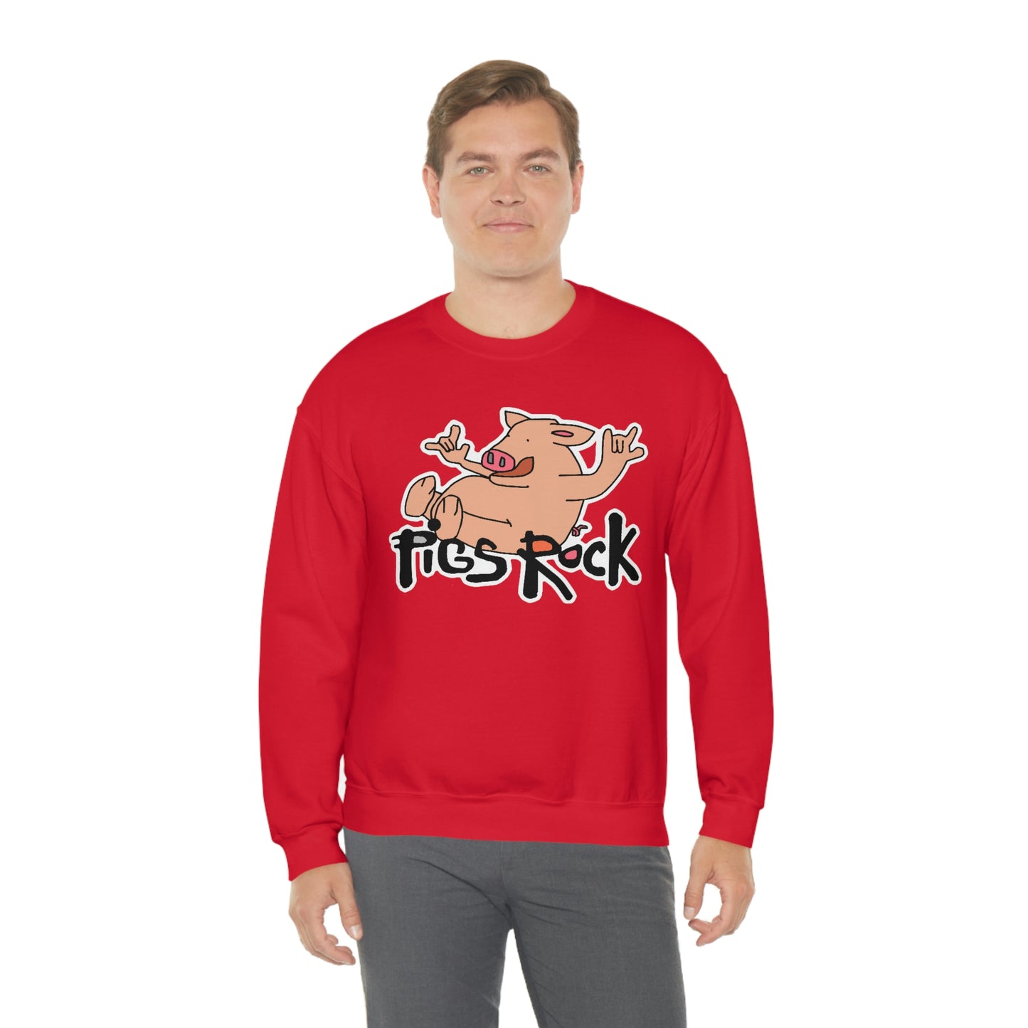 Pigs Rock Unisex Heavy Blend Crewneck Sweatshirt