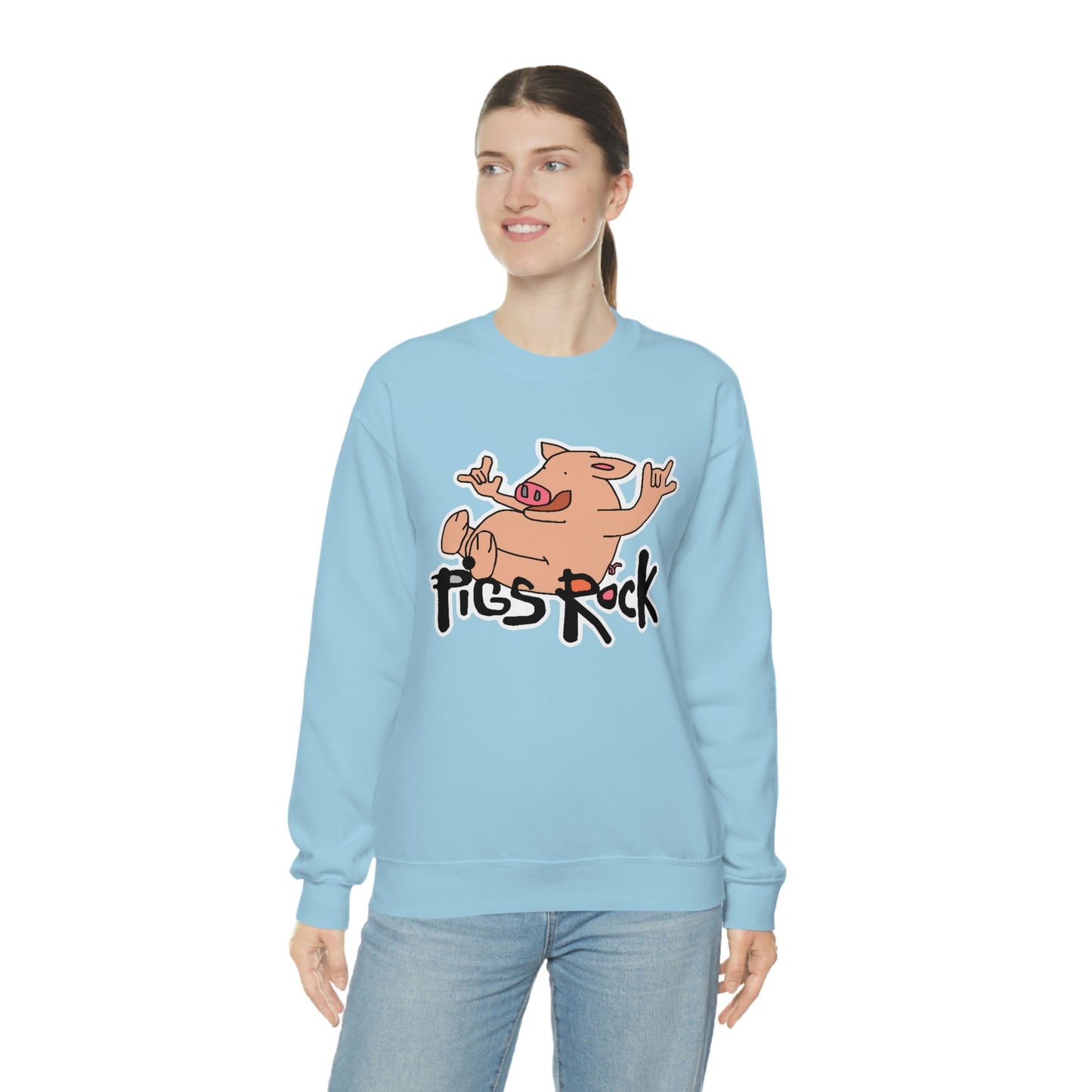 Pigs Rock Unisex Heavy Blend Crewneck Sweatshirt