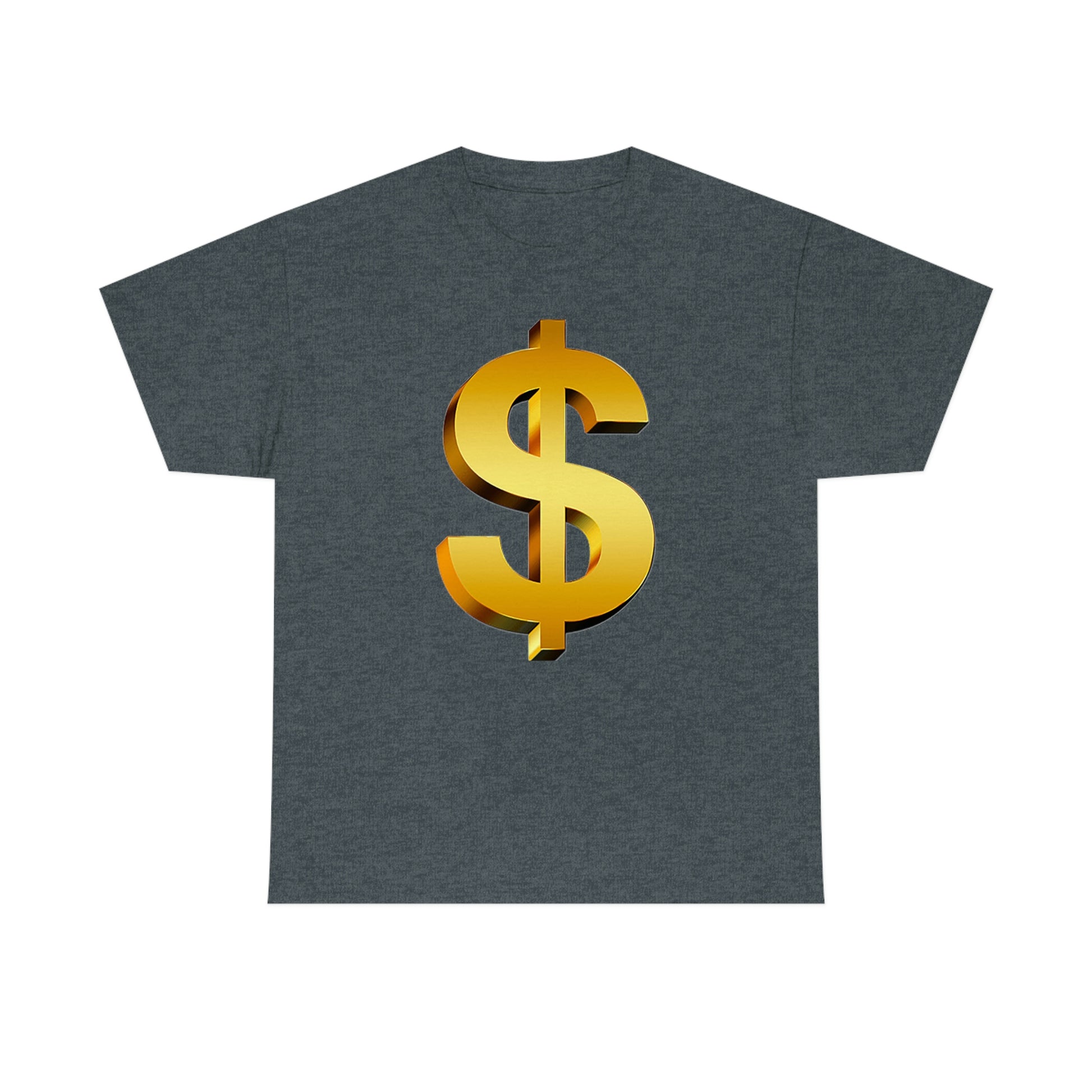 Bling Money Cash My Money Folds Unisex Heavy Cotton Tee Bills cash currency bucks coin funds gold dollar C-note big shot deep pocket