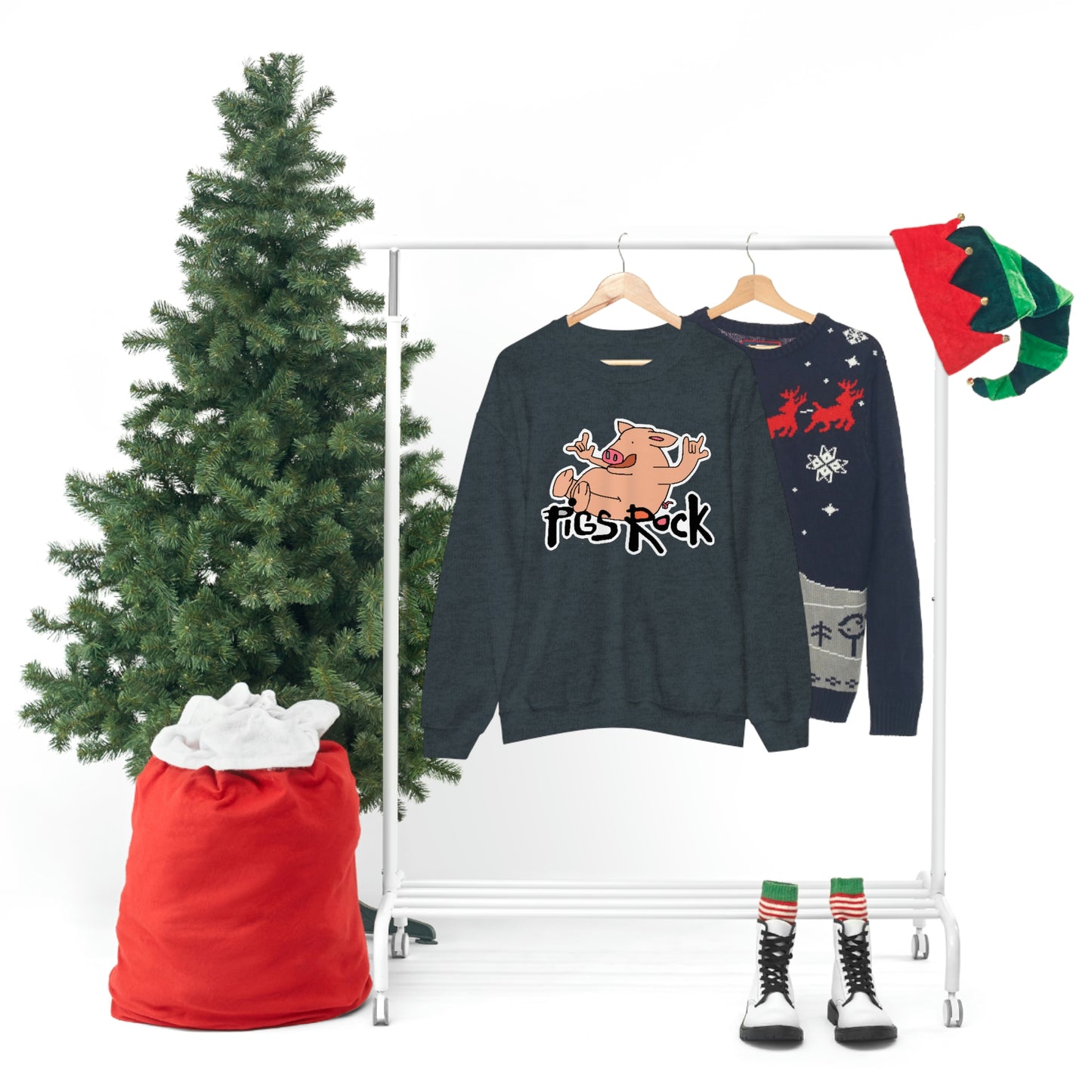 Pigs Rock Unisex Heavy Blend Crewneck Sweatshirt