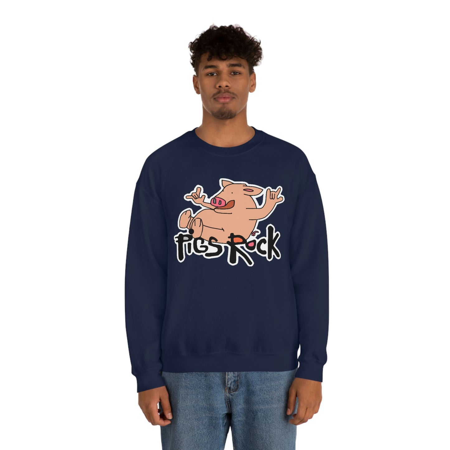 Pigs Rock Unisex Heavy Blend Crewneck Sweatshirt