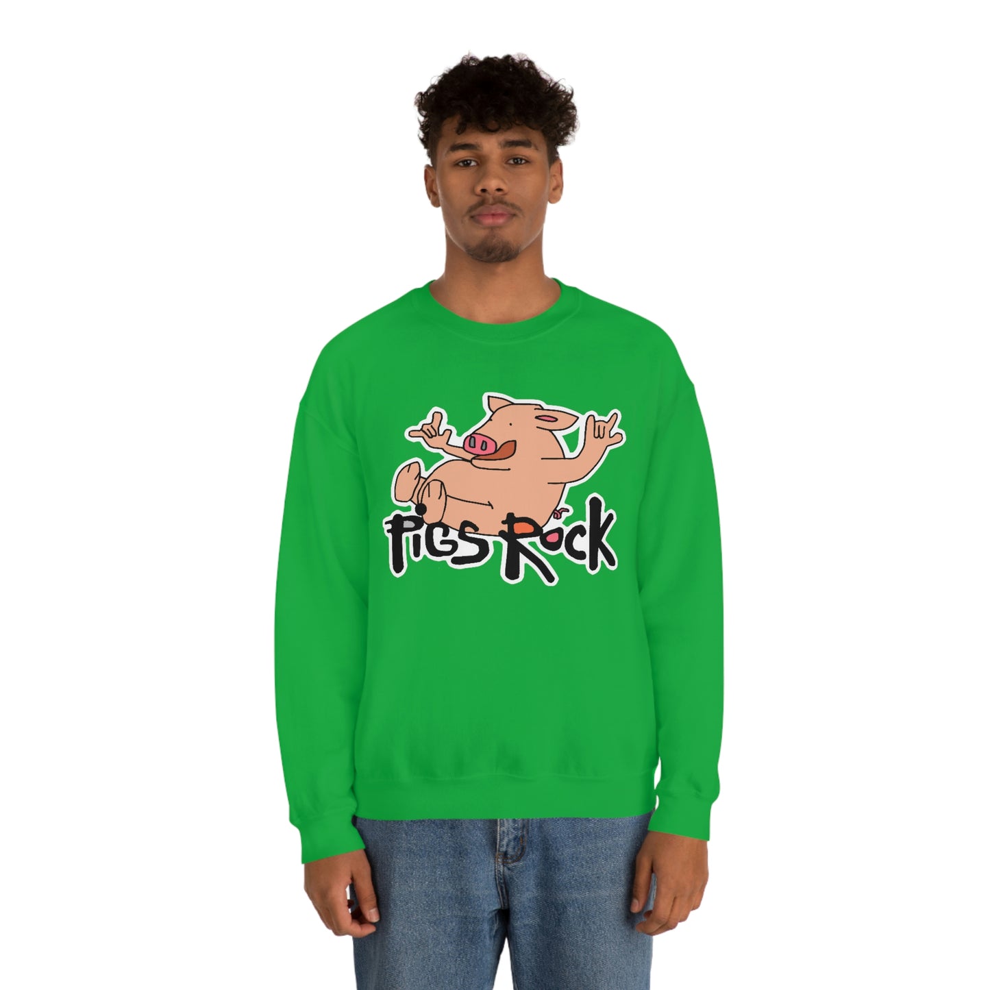 Pigs Rock Unisex Heavy Blend Crewneck Sweatshirt