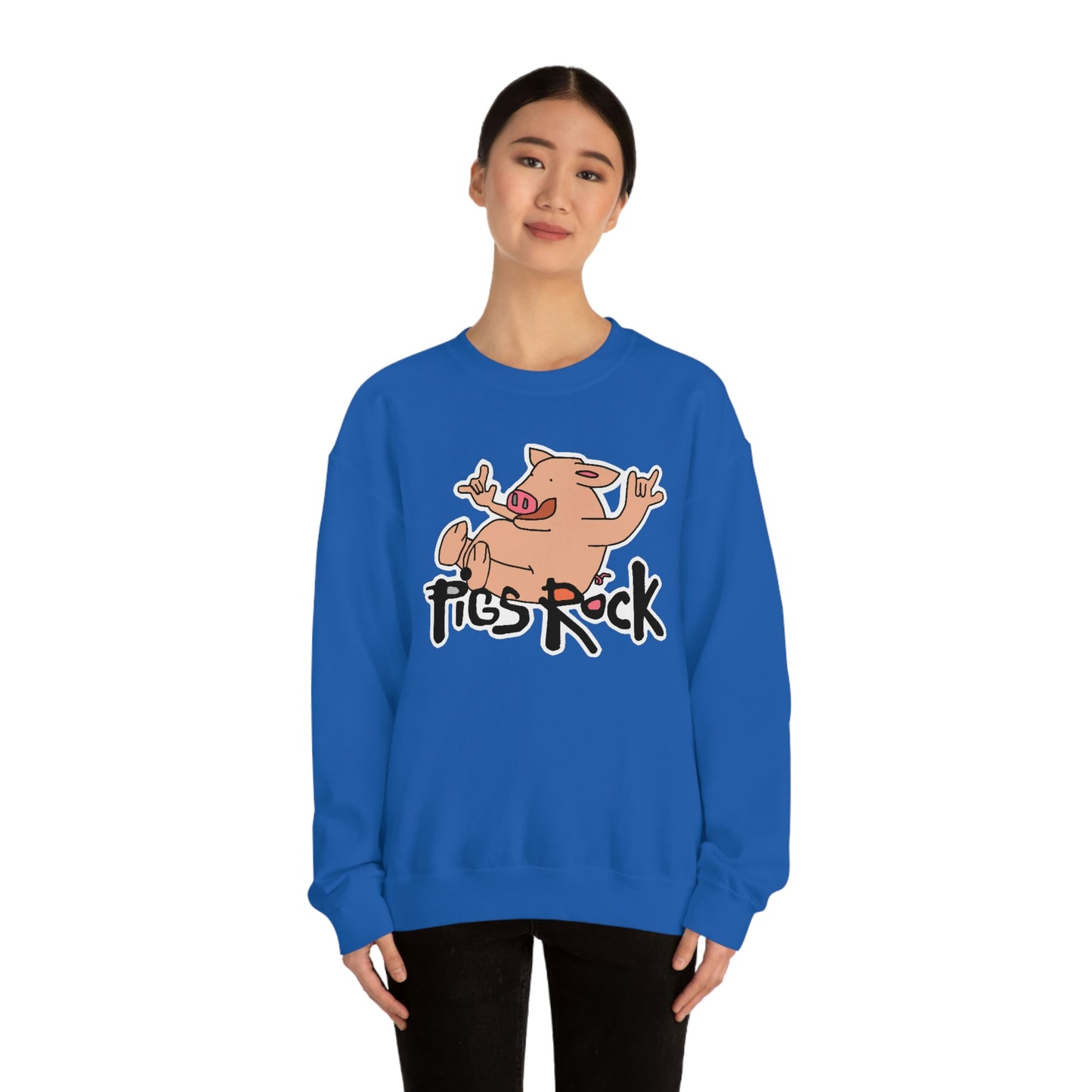 Pigs Rock Unisex Heavy Blend Crewneck Sweatshirt