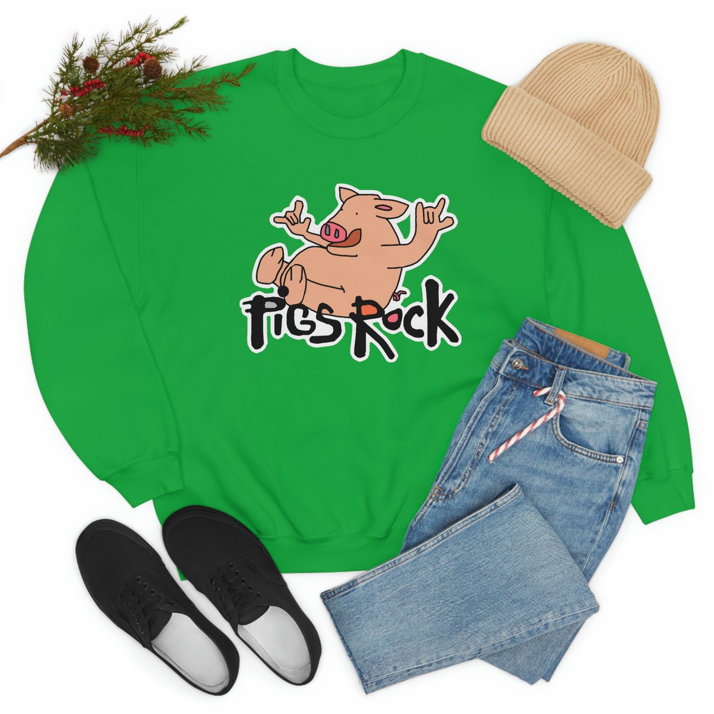 Pigs Rock Unisex Heavy Blend Crewneck Sweatshirt