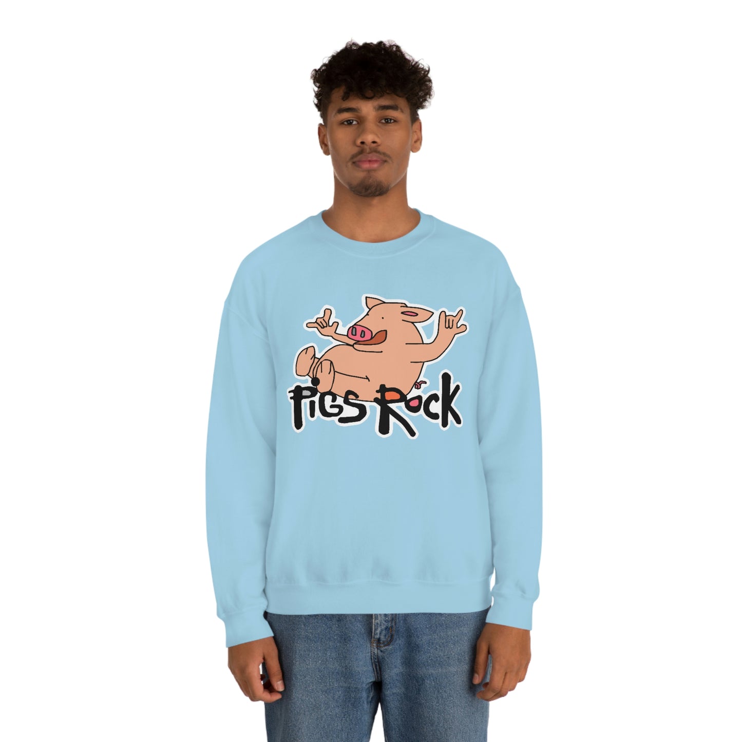 Pigs Rock Unisex Heavy Blend Crewneck Sweatshirt