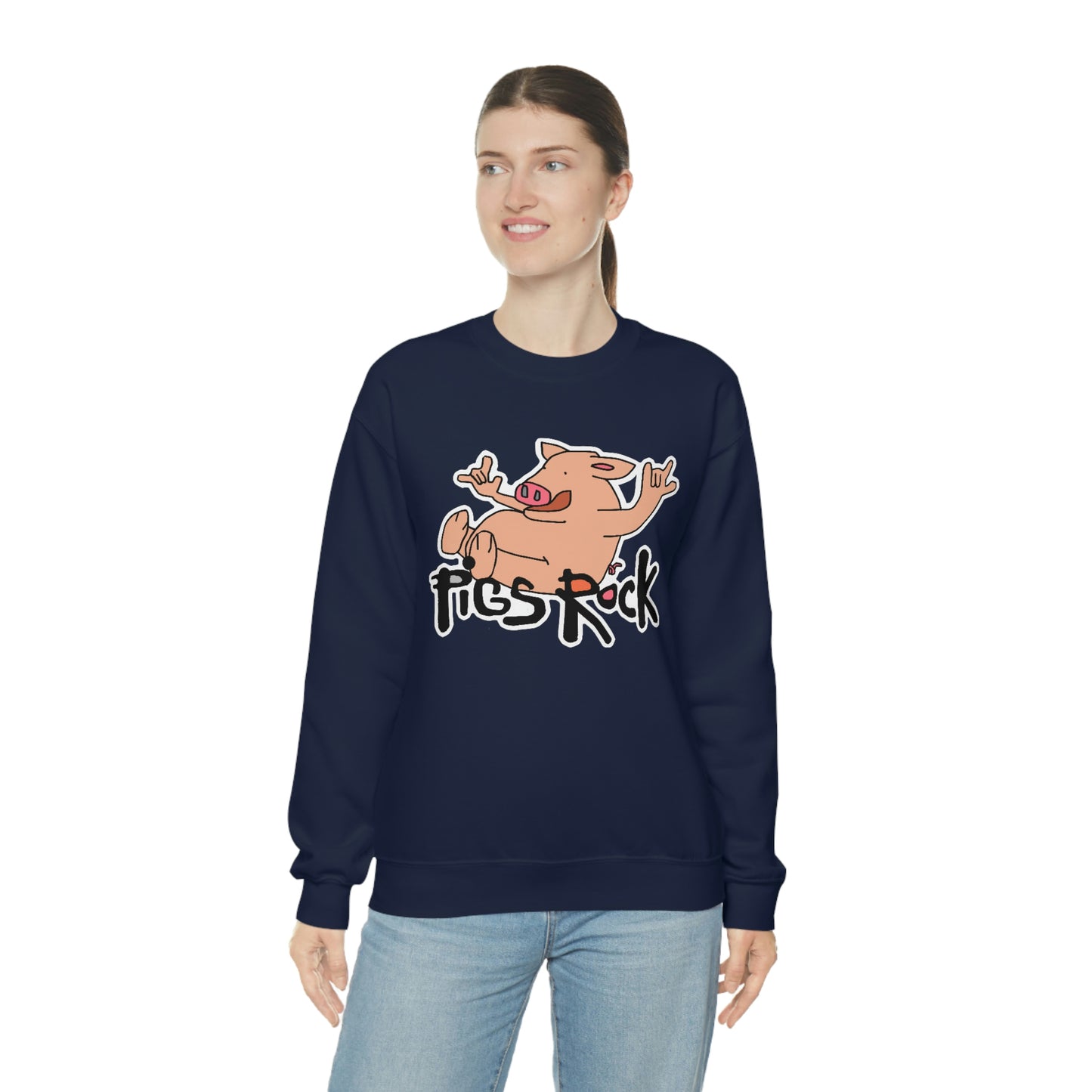 Pigs Rock Unisex Heavy Blend Crewneck Sweatshirt