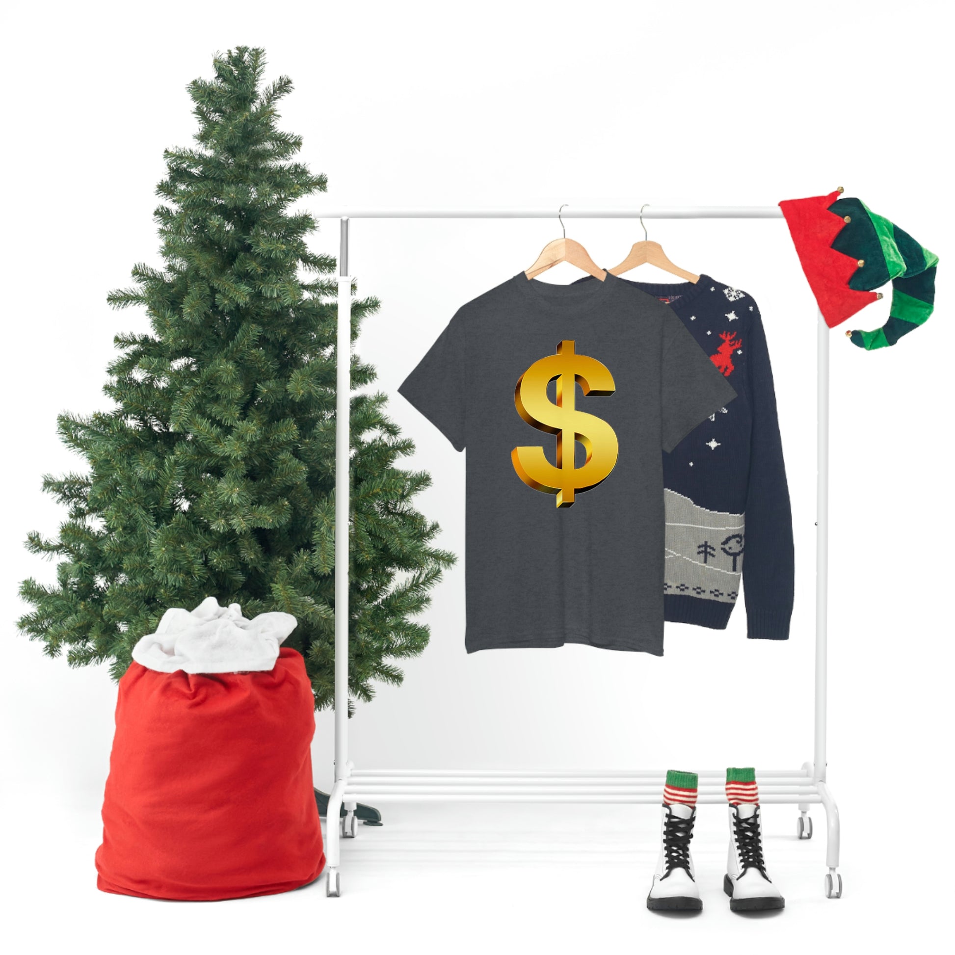 Bling Money Cash My Money Folds Unisex Heavy Cotton Tee Bills cash currency bucks coin funds gold dollar C-note big shot deep pocket