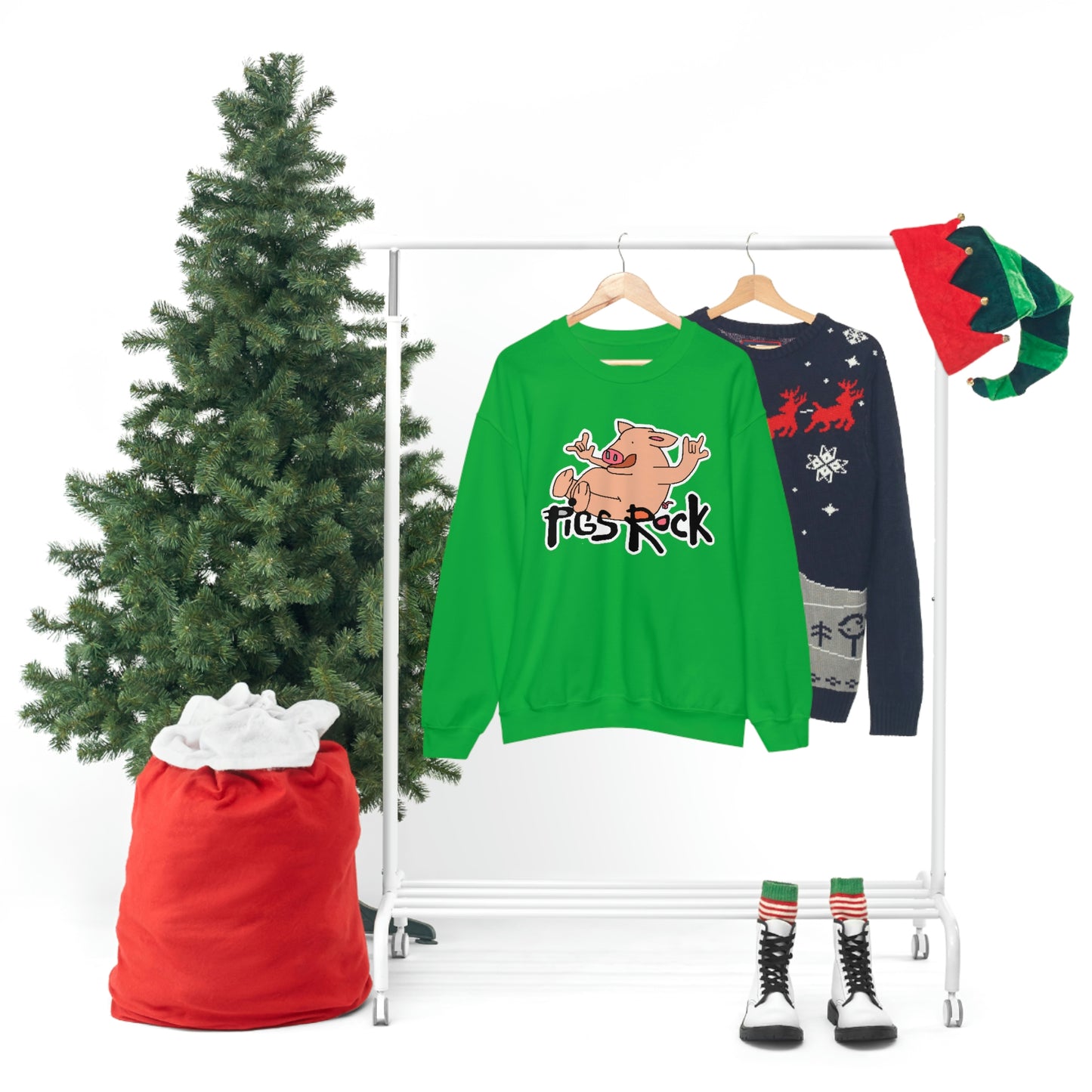 Pigs Rock Unisex Heavy Blend Crewneck Sweatshirt