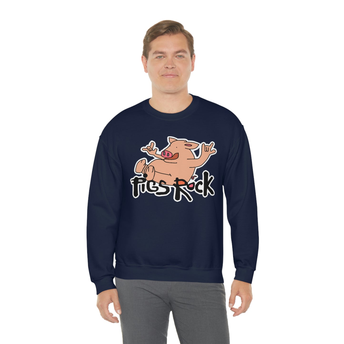 Pigs Rock Unisex Heavy Blend Crewneck Sweatshirt
