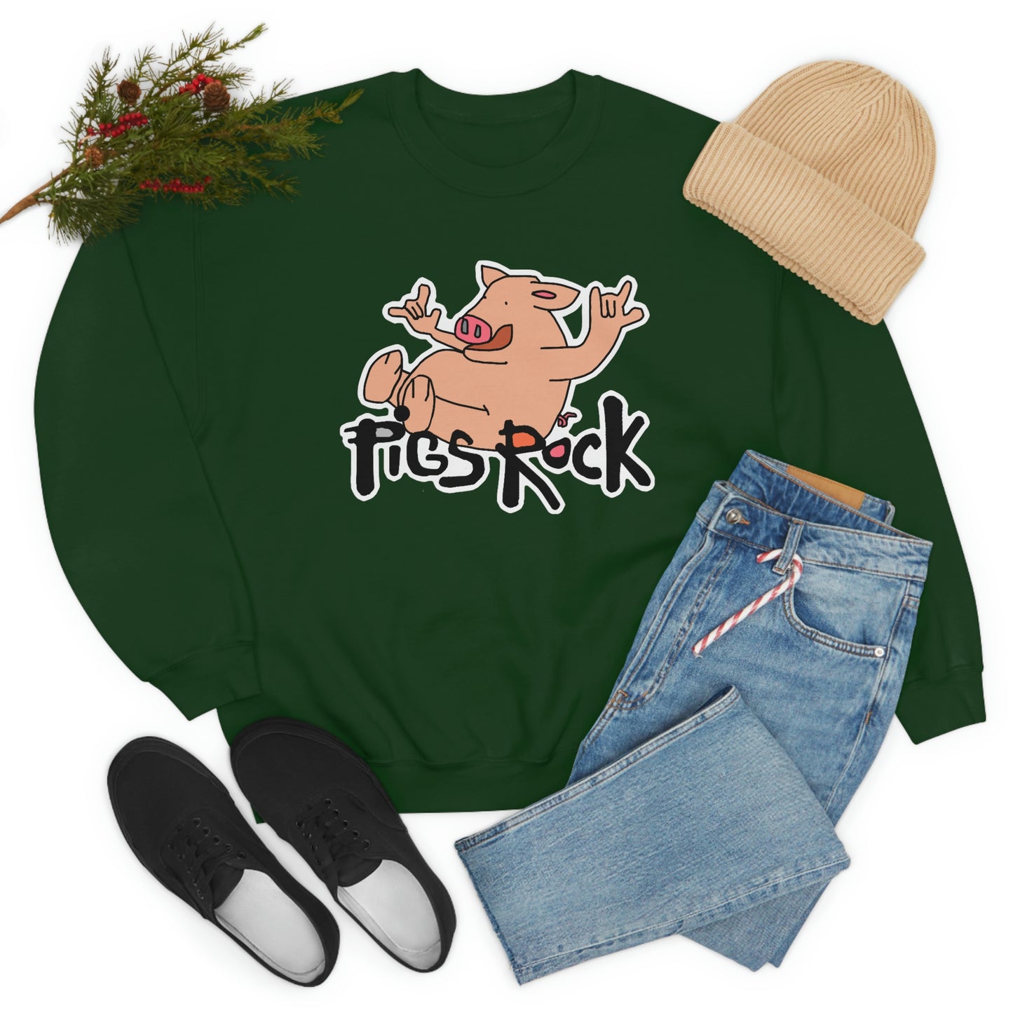 Pigs Rock Unisex Heavy Blend Crewneck Sweatshirt