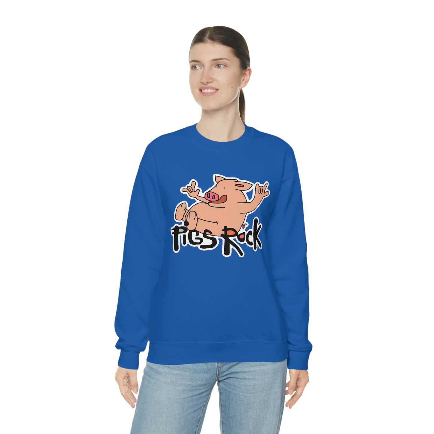 Pigs Rock Unisex Heavy Blend Crewneck Sweatshirt