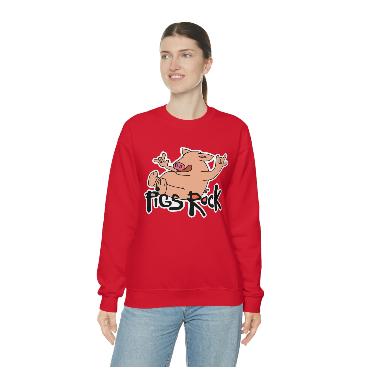 Pigs Rock Unisex Heavy Blend Crewneck Sweatshirt