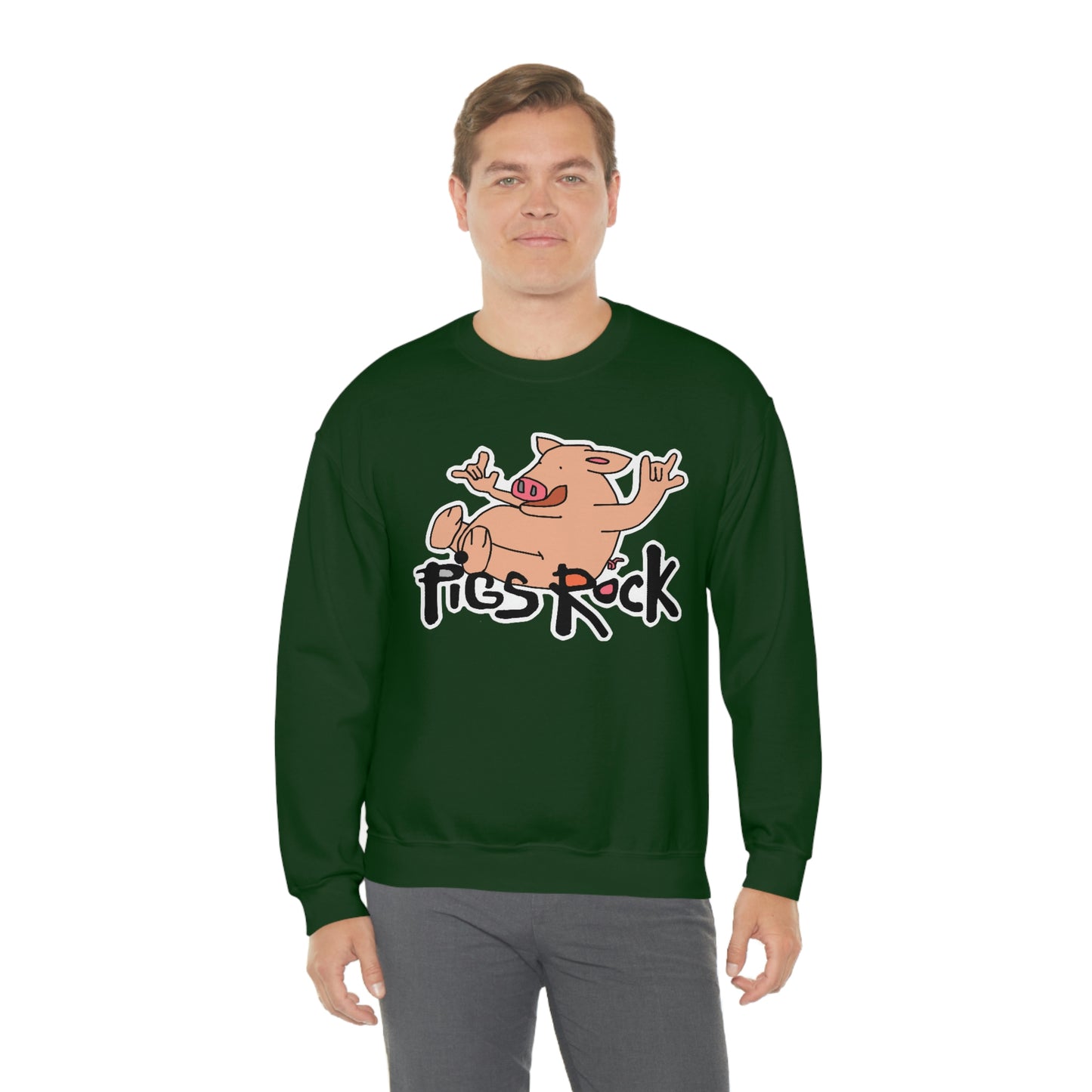 Pigs Rock Unisex Heavy Blend Crewneck Sweatshirt