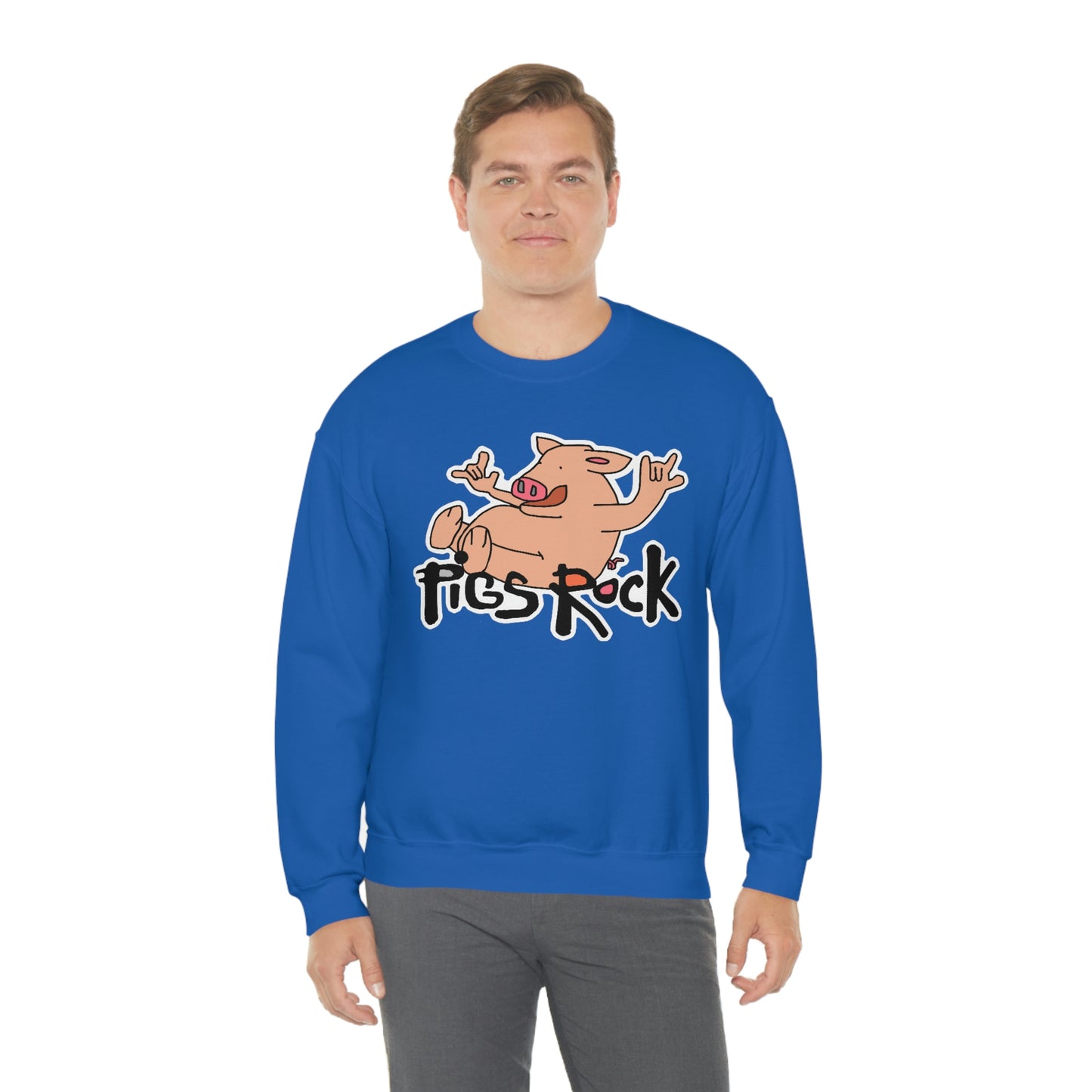 Pigs Rock Unisex Heavy Blend Crewneck Sweatshirt