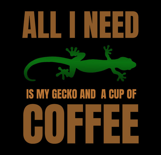 All I Need is My Gecko and a Cup of Coffee Heavy Cotton T-Shirt