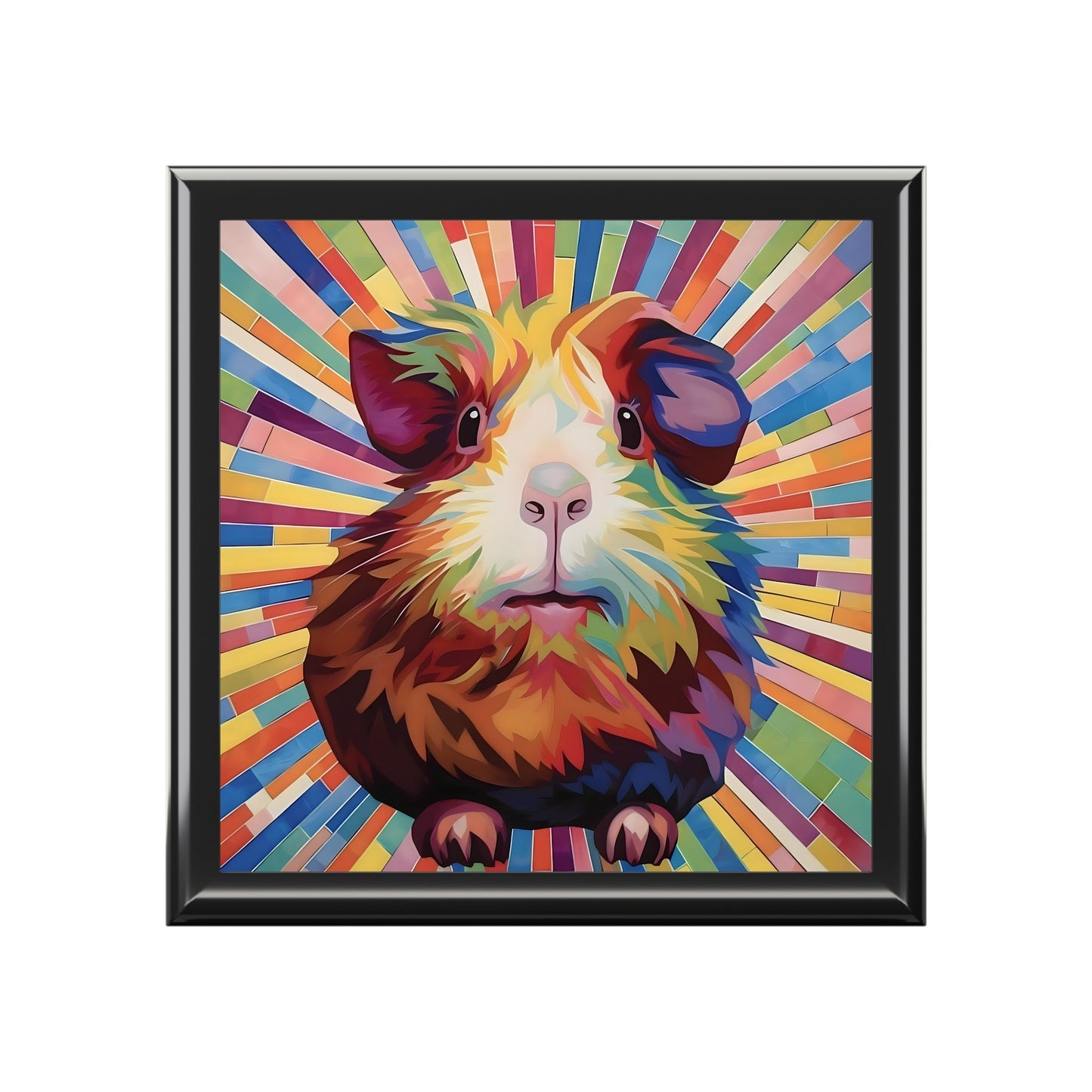 Abstract Guinea Pig Jewelry Keepsake Box