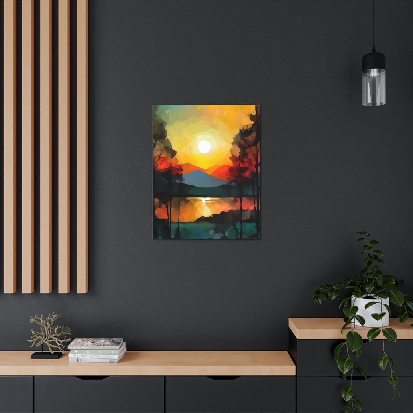 Abstract Style Landscape | Canvas Gallery Wraps