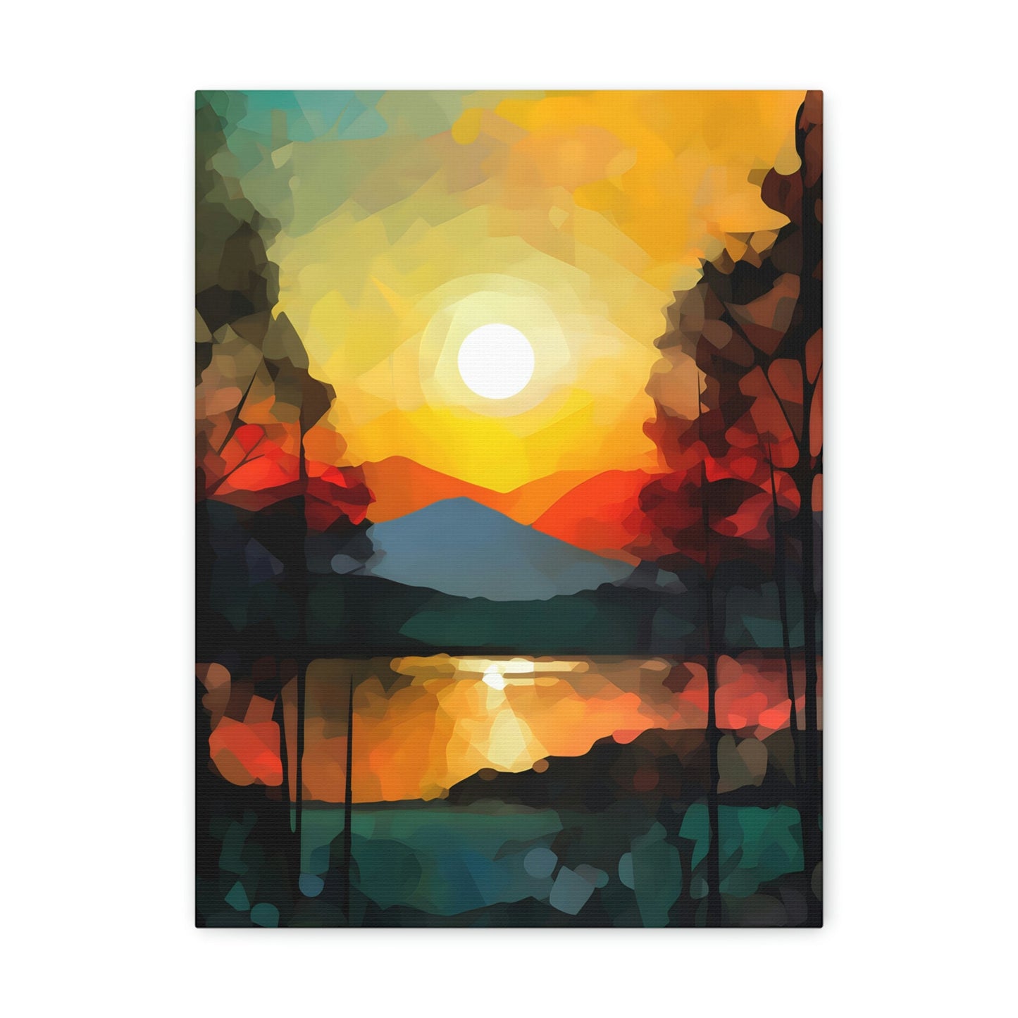 Abstract Style Landscape | Canvas Gallery Wraps