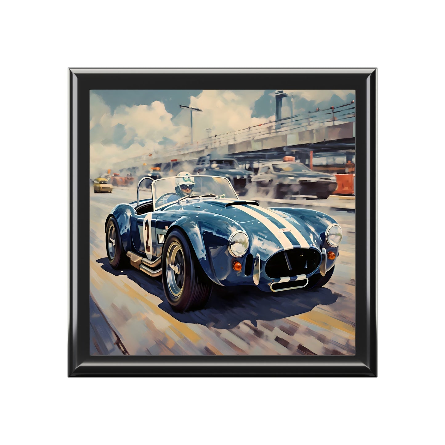 AC Cobra at the Track Jewelry Keepsake Box