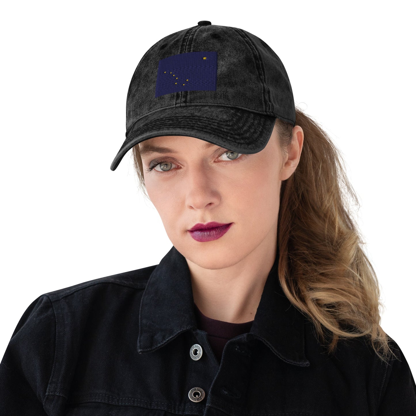 Alaska Flag Vintage Cotton Twill Cap