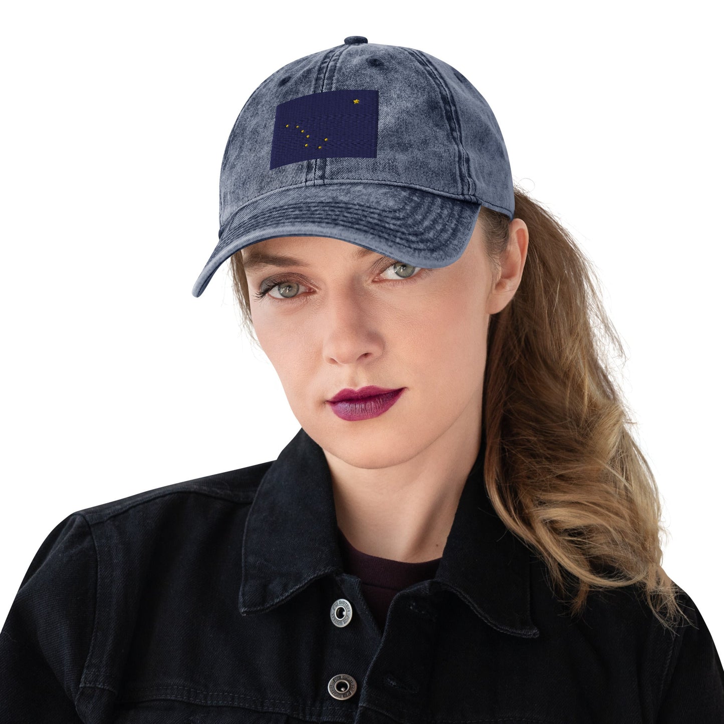 Alaska Flag Vintage Cotton Twill Cap