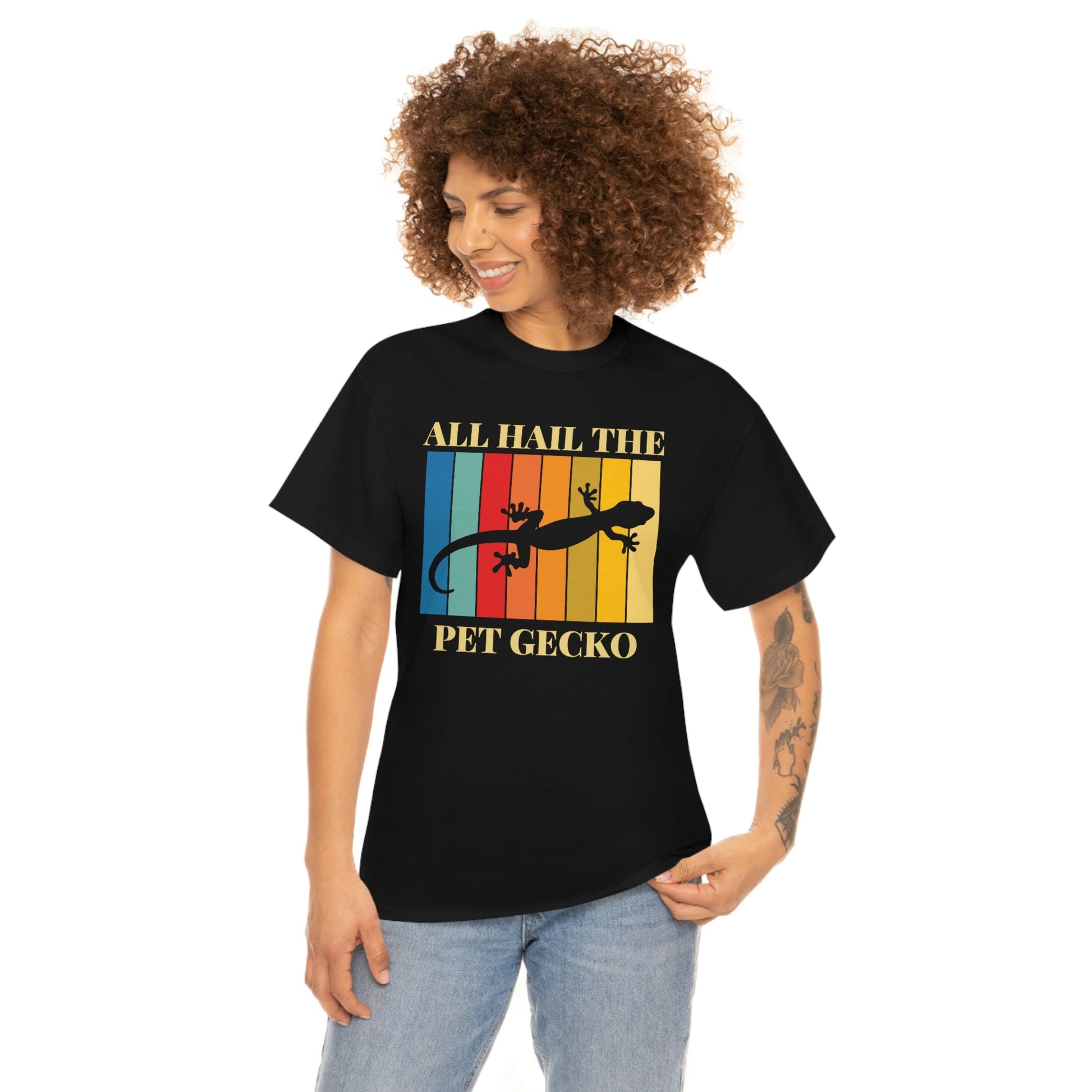 All Hail the Pet Gecko Heavy Cotton Tee