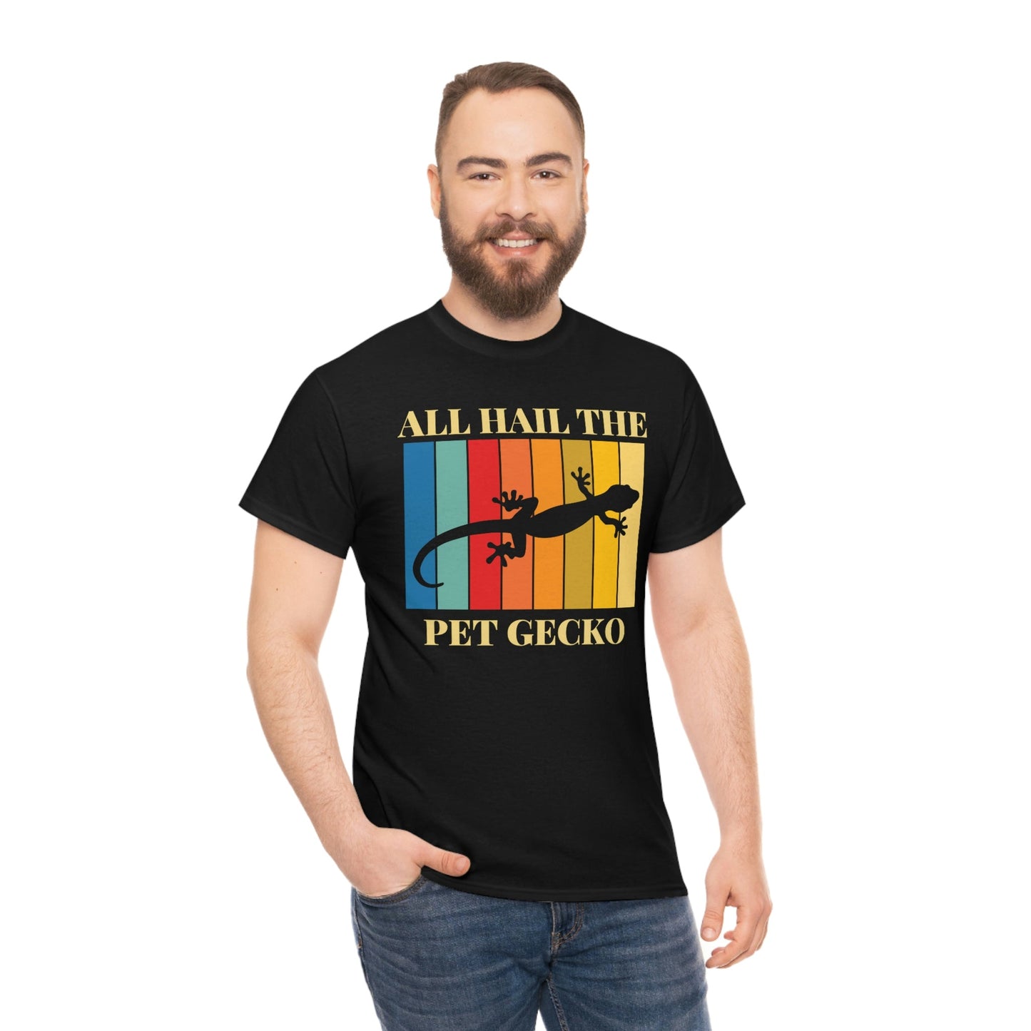 All Hail the Pet Gecko Heavy Cotton Tee