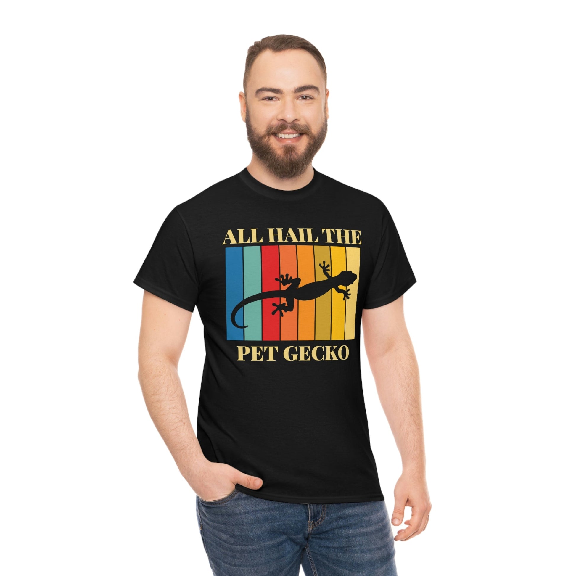 All Hail the Pet Gecko Heavy Cotton Tee