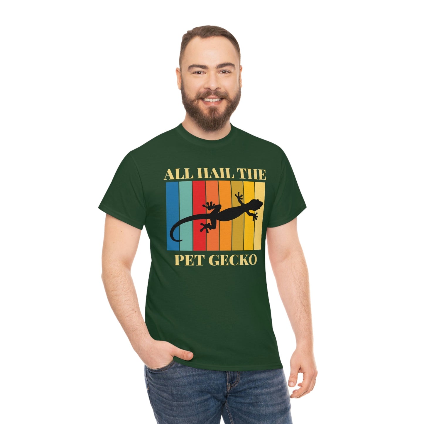 All Hail the Pet Gecko Heavy Cotton Tee