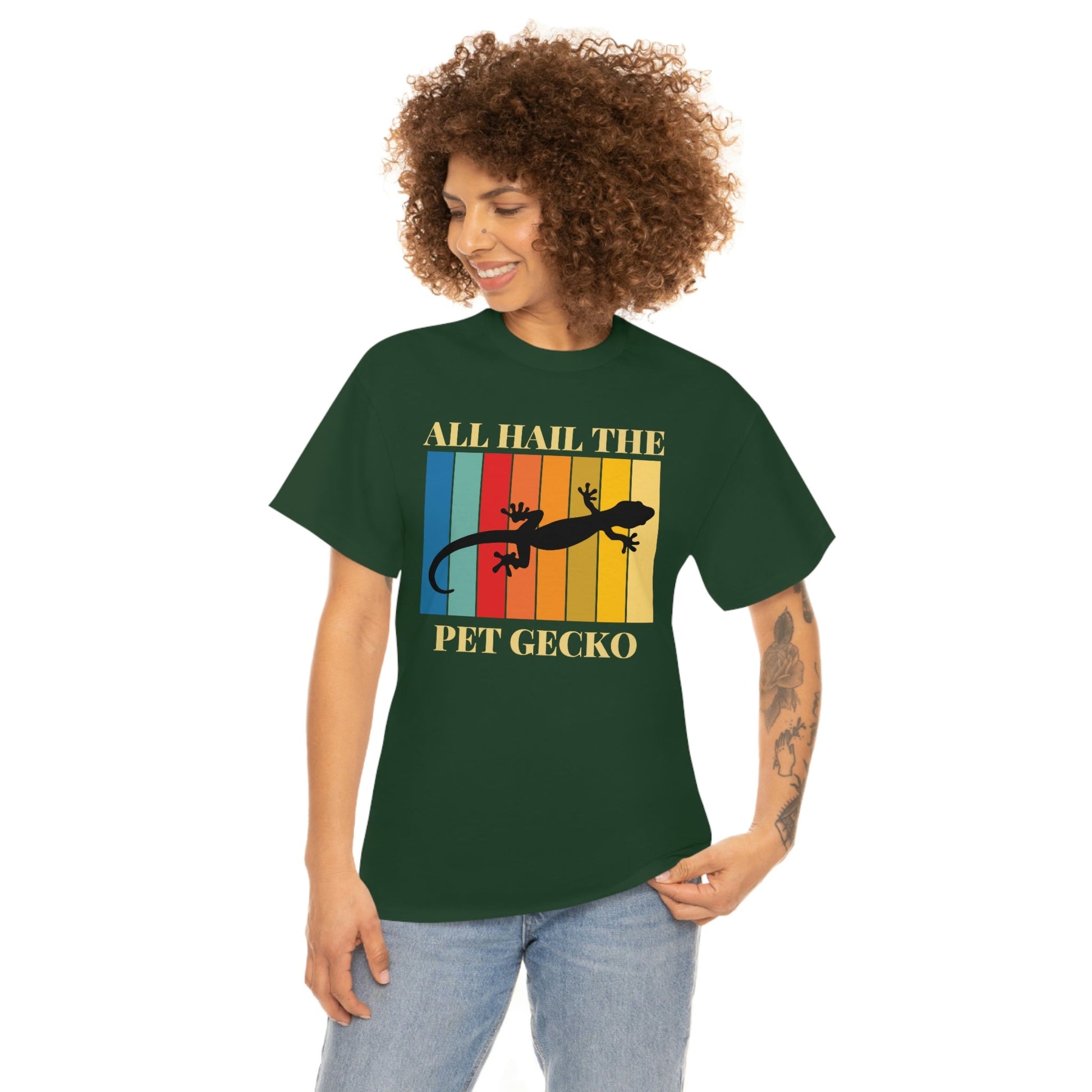 All Hail the Pet Gecko Heavy Cotton Tee