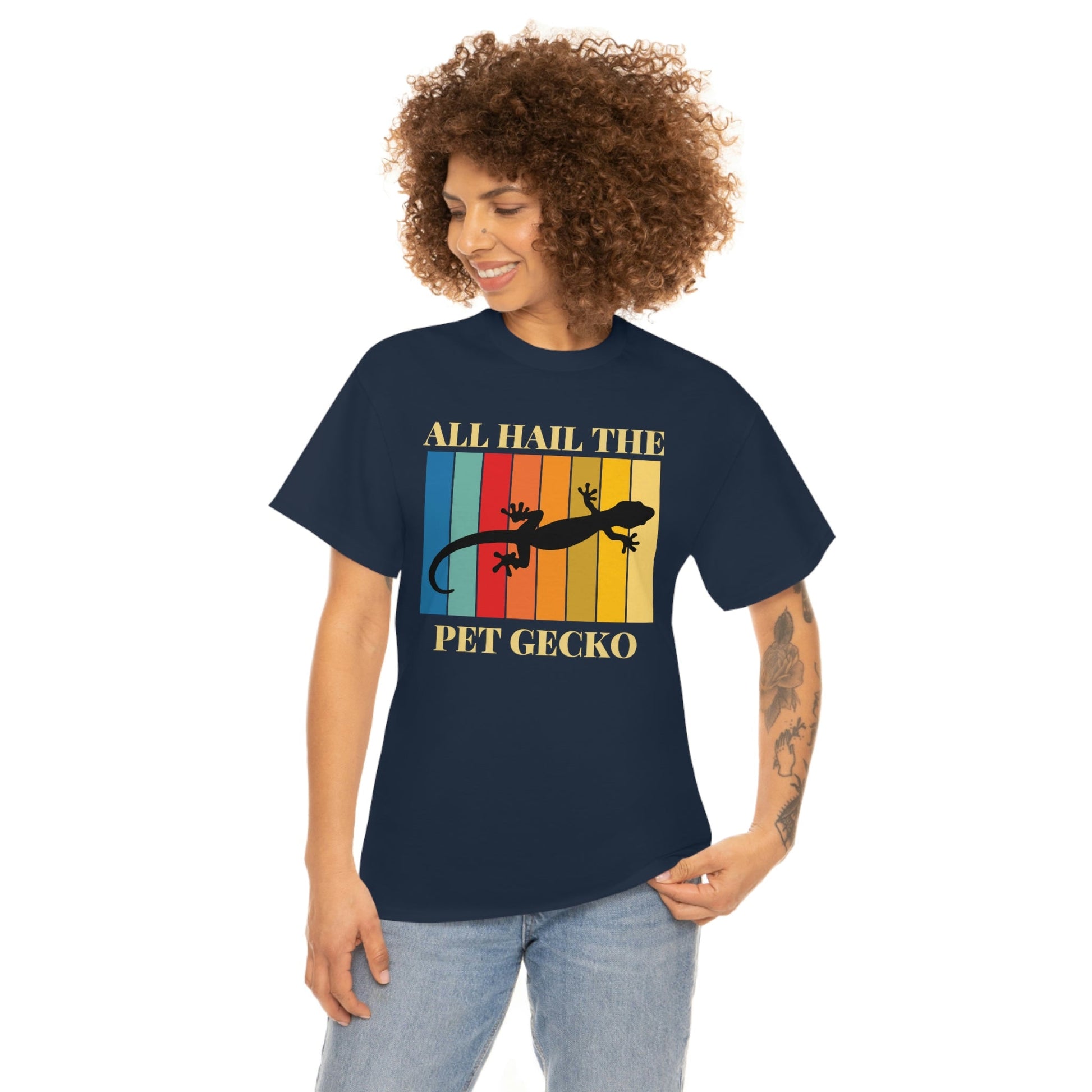 All Hail the Pet Gecko Heavy Cotton Tee