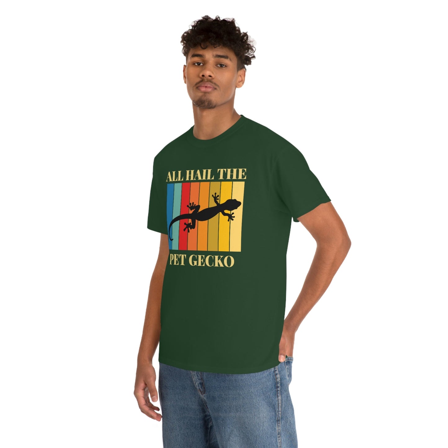All Hail the Pet Gecko Heavy Cotton Tee