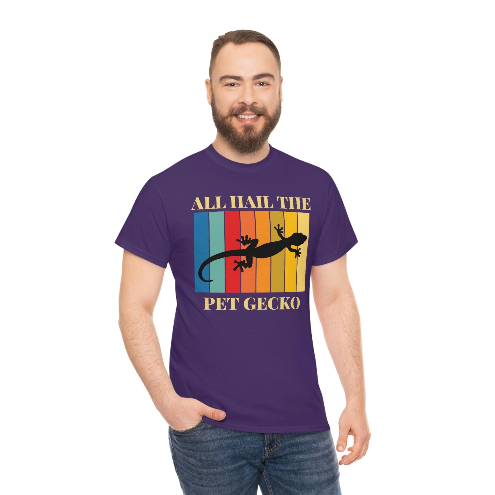 All Hail the Pet Gecko Heavy Cotton Tee
