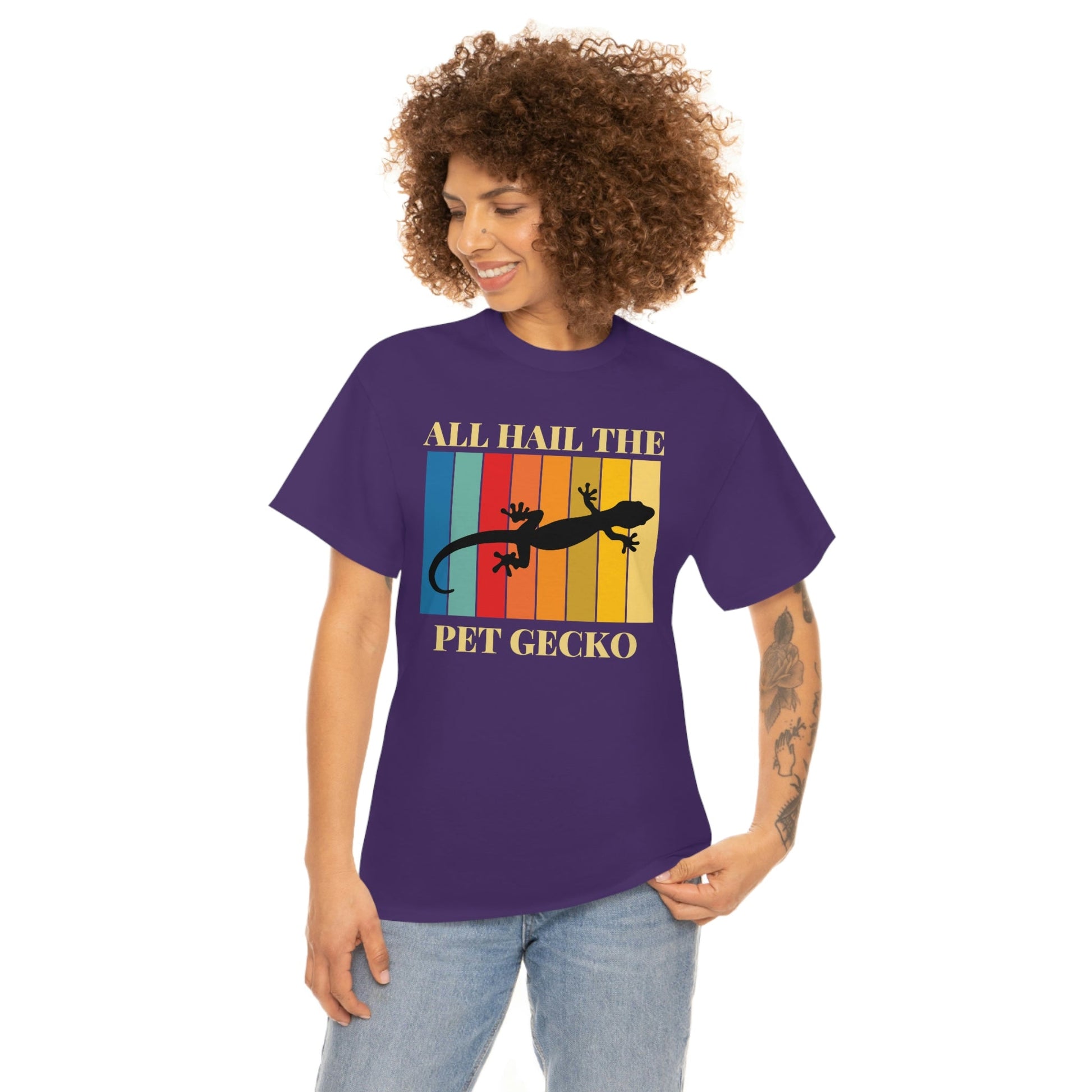 All Hail the Pet Gecko Heavy Cotton Tee