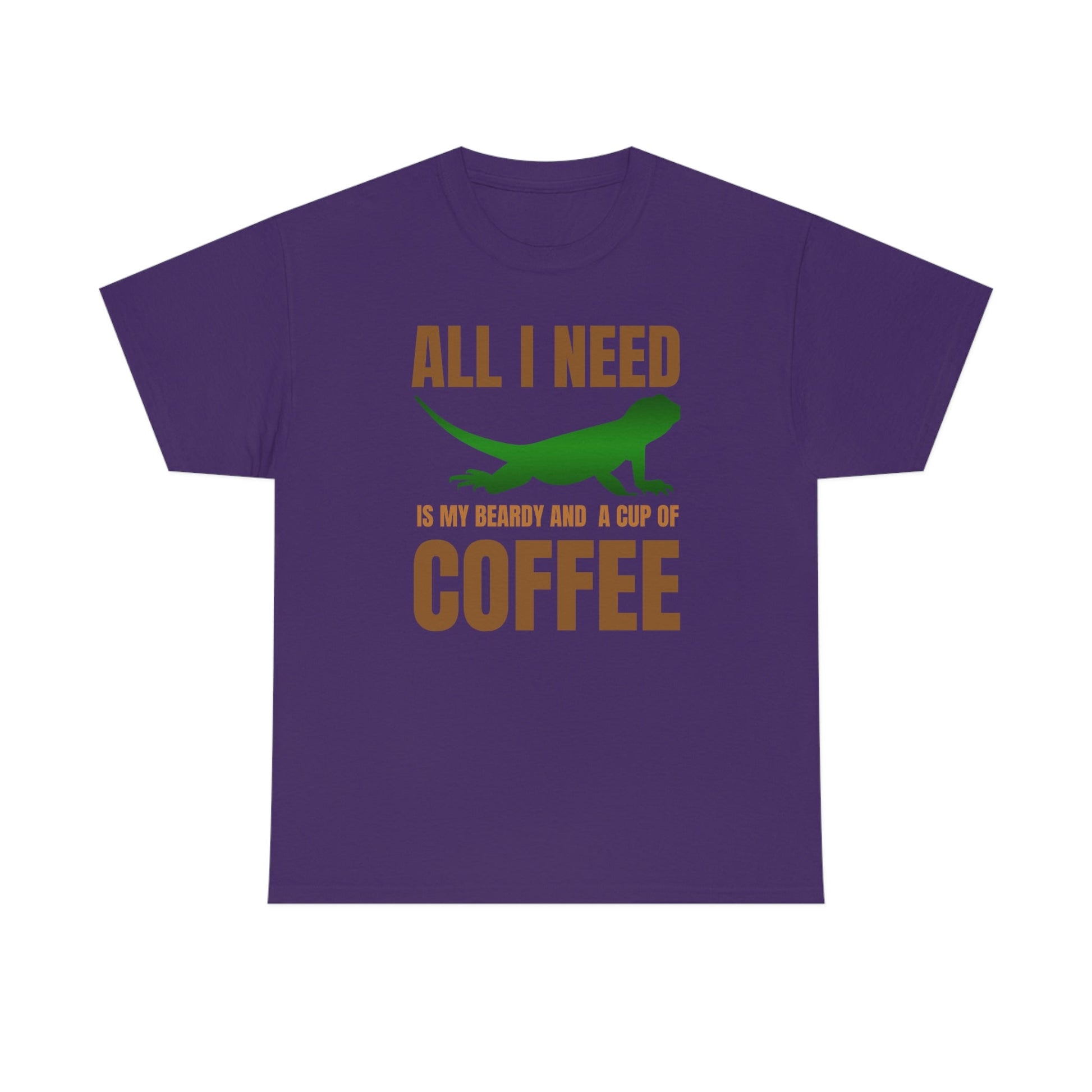 All I Need is My Beardy and a Cup of Coffee Heavy Cotton T-Shirt