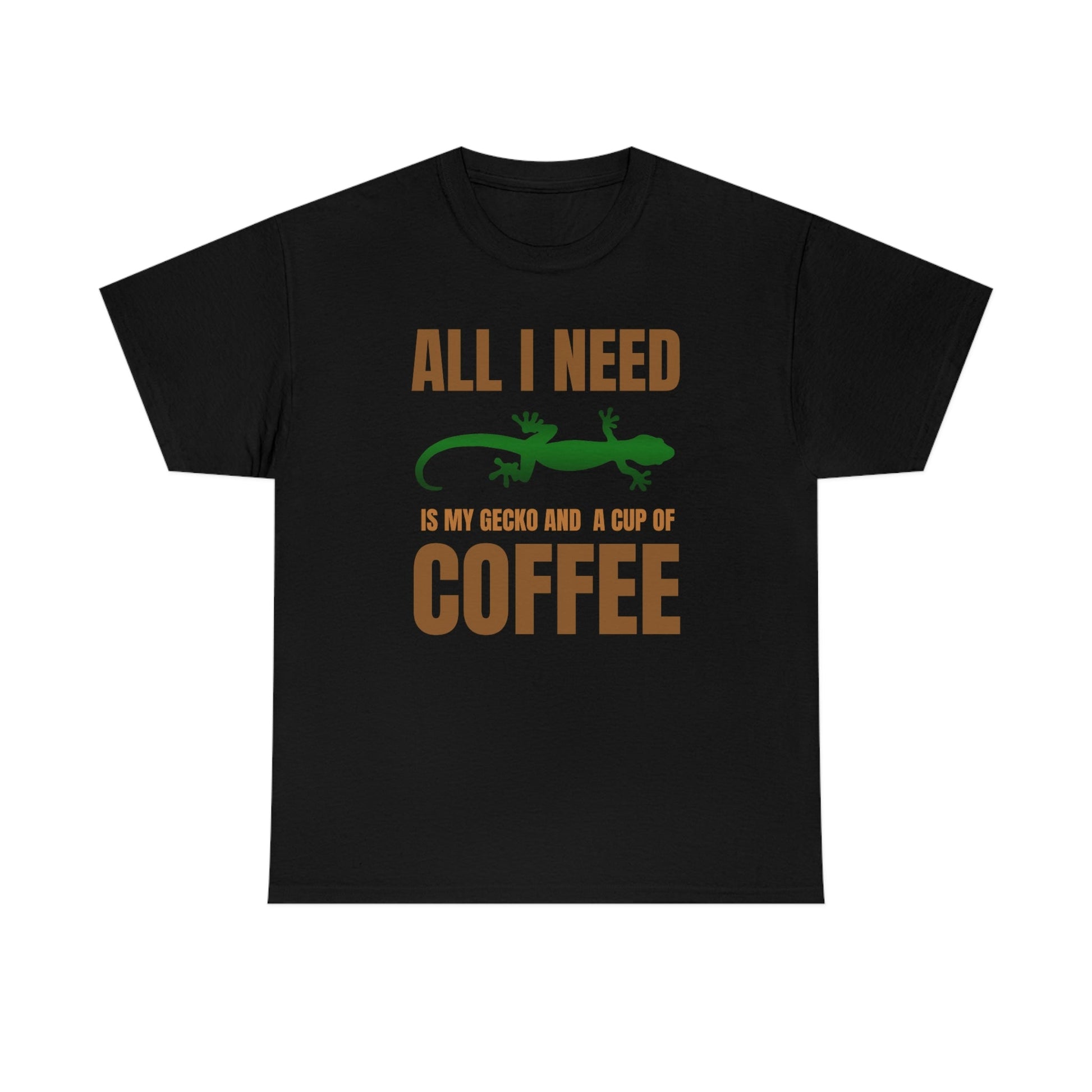 All I Need is My Gecko and a Cup of Coffee Heavy Cotton T-Shirt