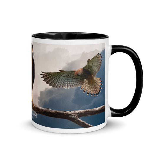 American Kestrel Mug with Color Inside