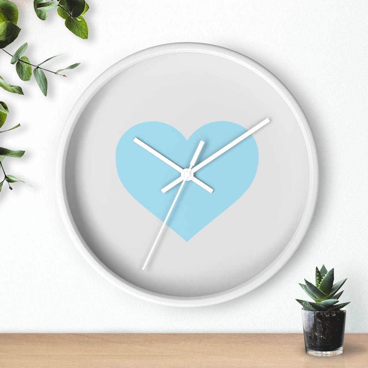 Aqua Wall Clock from ©MyHeart Collection Scandinavian influenced Design Coordinating Nursery Decor baby babiesWall clock