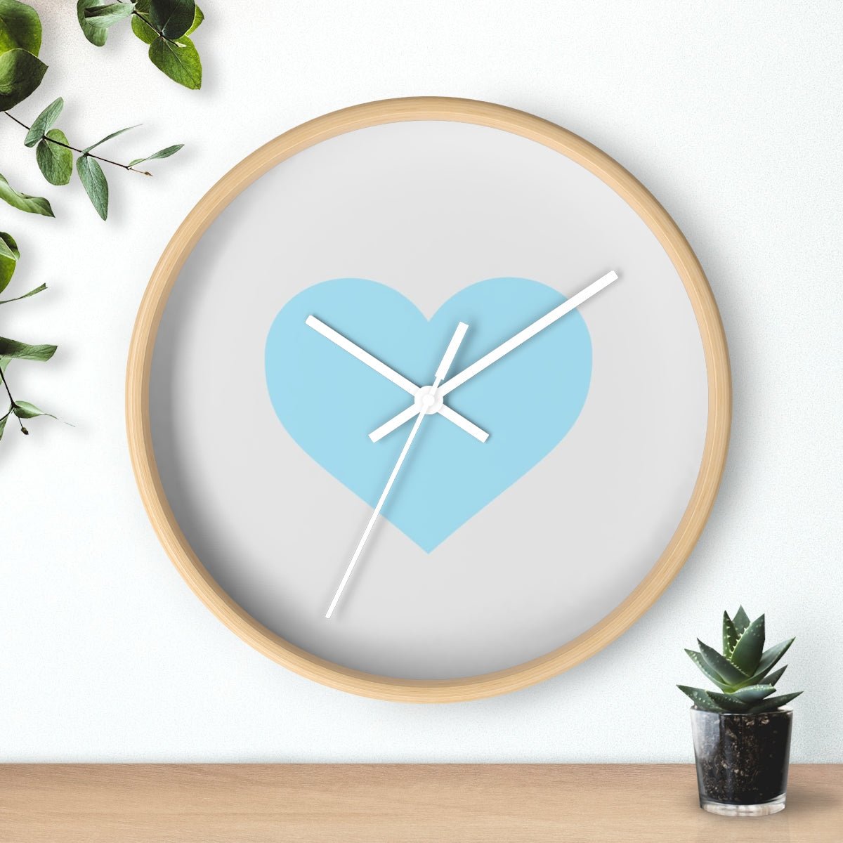 Aqua Wall Clock from ©MyHeart Collection Scandinavian influenced Design Coordinating Nursery Decor baby babiesWall clock
