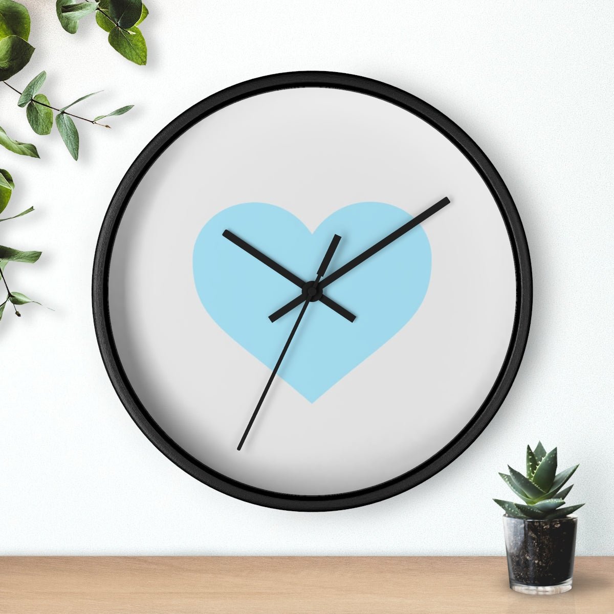 Aqua Wall Clock from ©MyHeart Collection Scandinavian influenced Design Coordinating Nursery Decor baby babiesWall clock