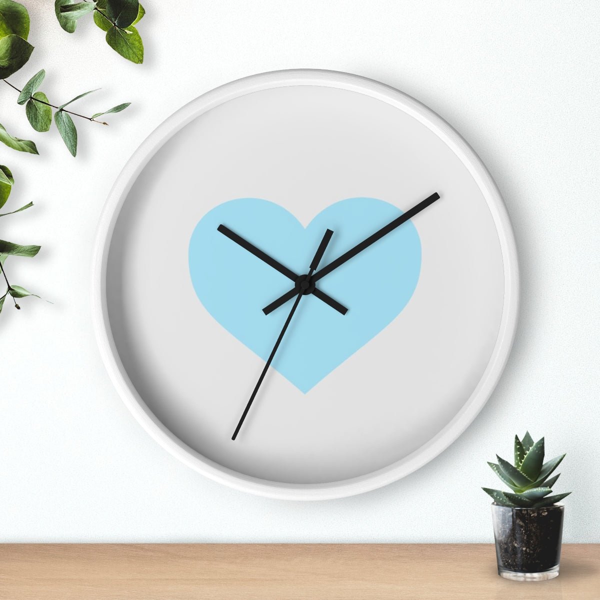 Aqua Wall Clock from ©MyHeart Collection Scandinavian influenced Design Coordinating Nursery Decor baby babiesWall clock
