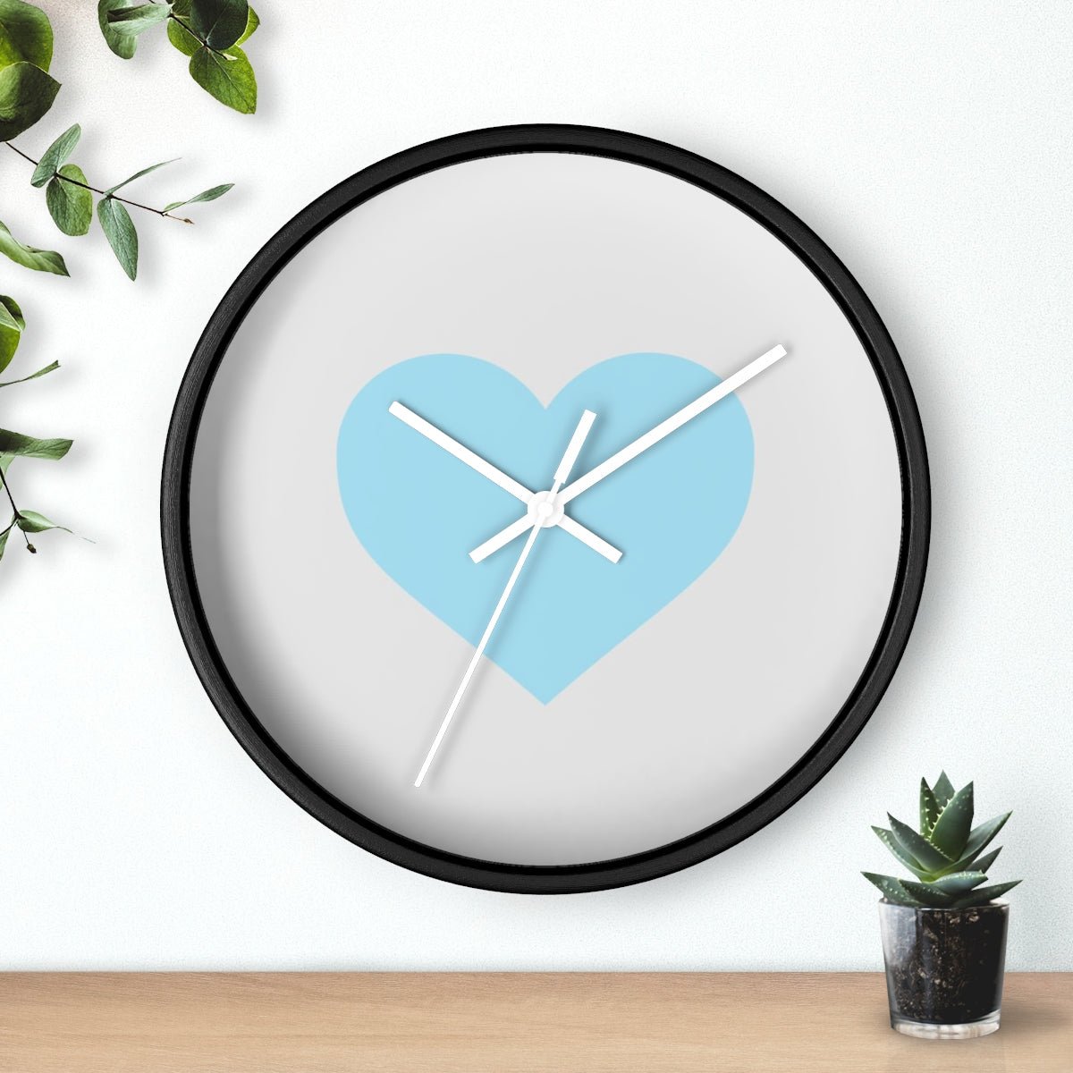 Aqua Wall Clock from ©MyHeart Collection Scandinavian influenced Design Coordinating Nursery Decor baby babiesWall clock