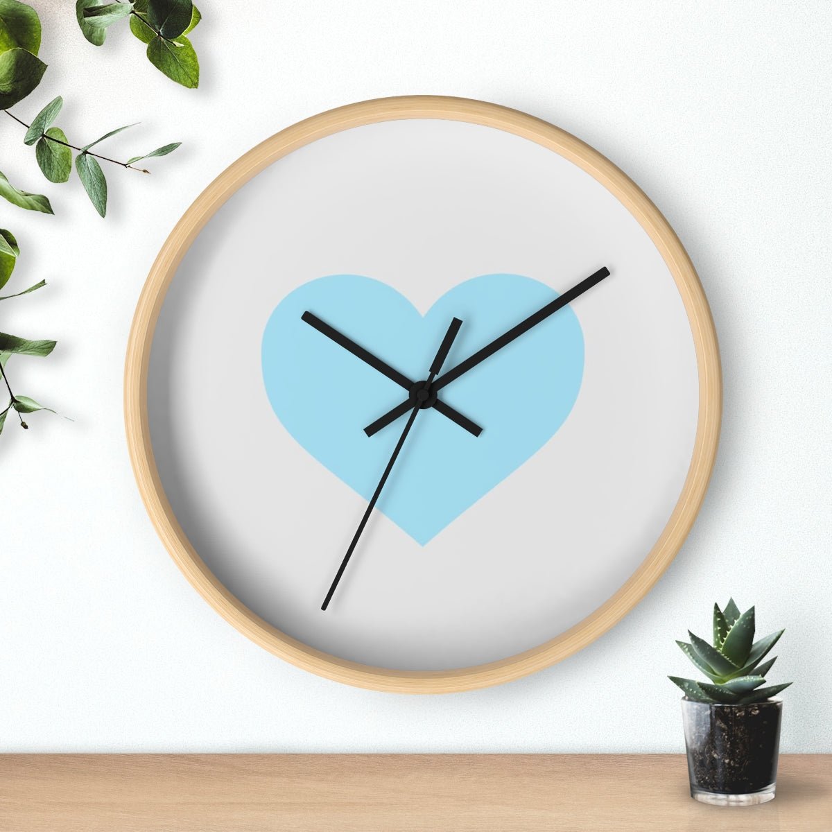 Aqua Wall Clock from ©MyHeart Collection Scandinavian influenced Design Coordinating Nursery Decor baby babiesWall clock