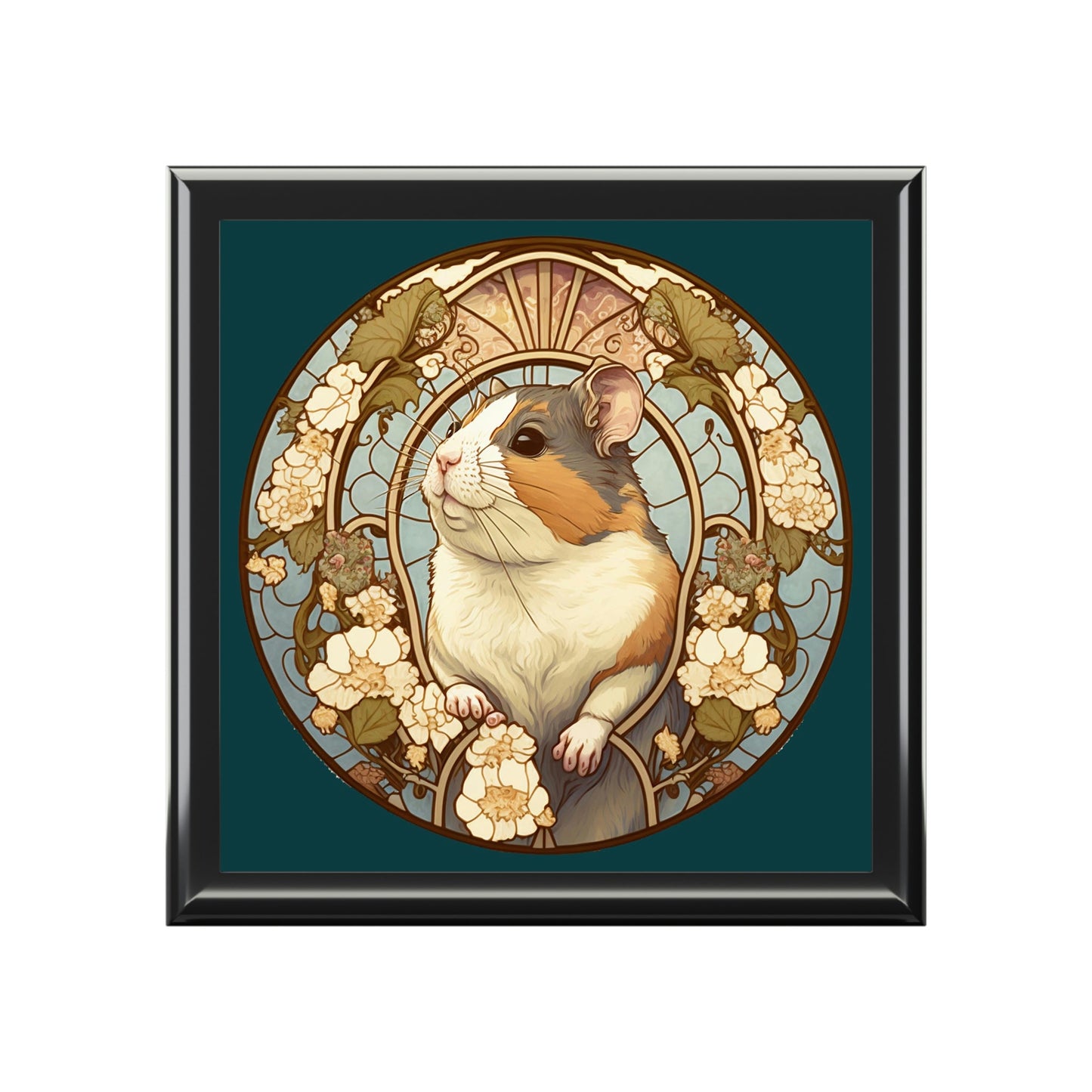 Art Nouveau Hamster Jewelry Box