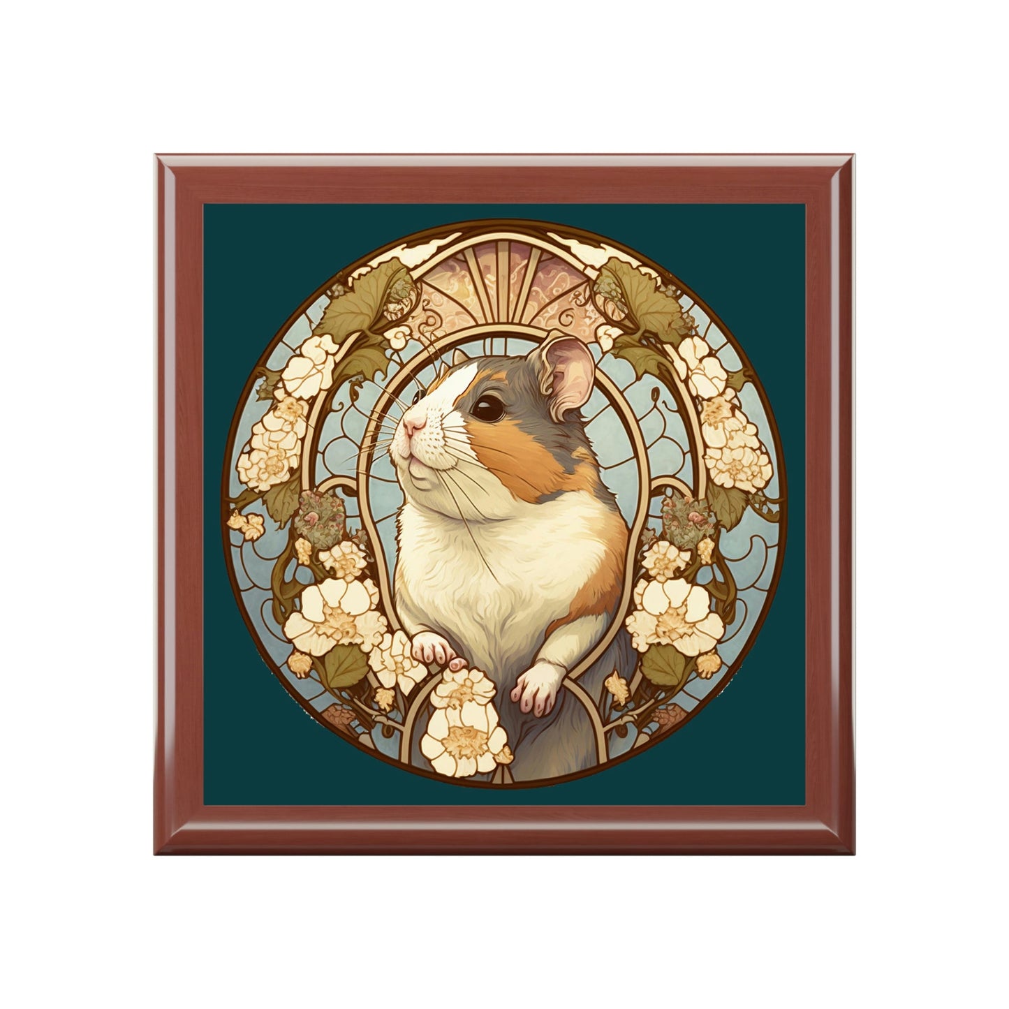 Art Nouveau Hamster Jewelry Box